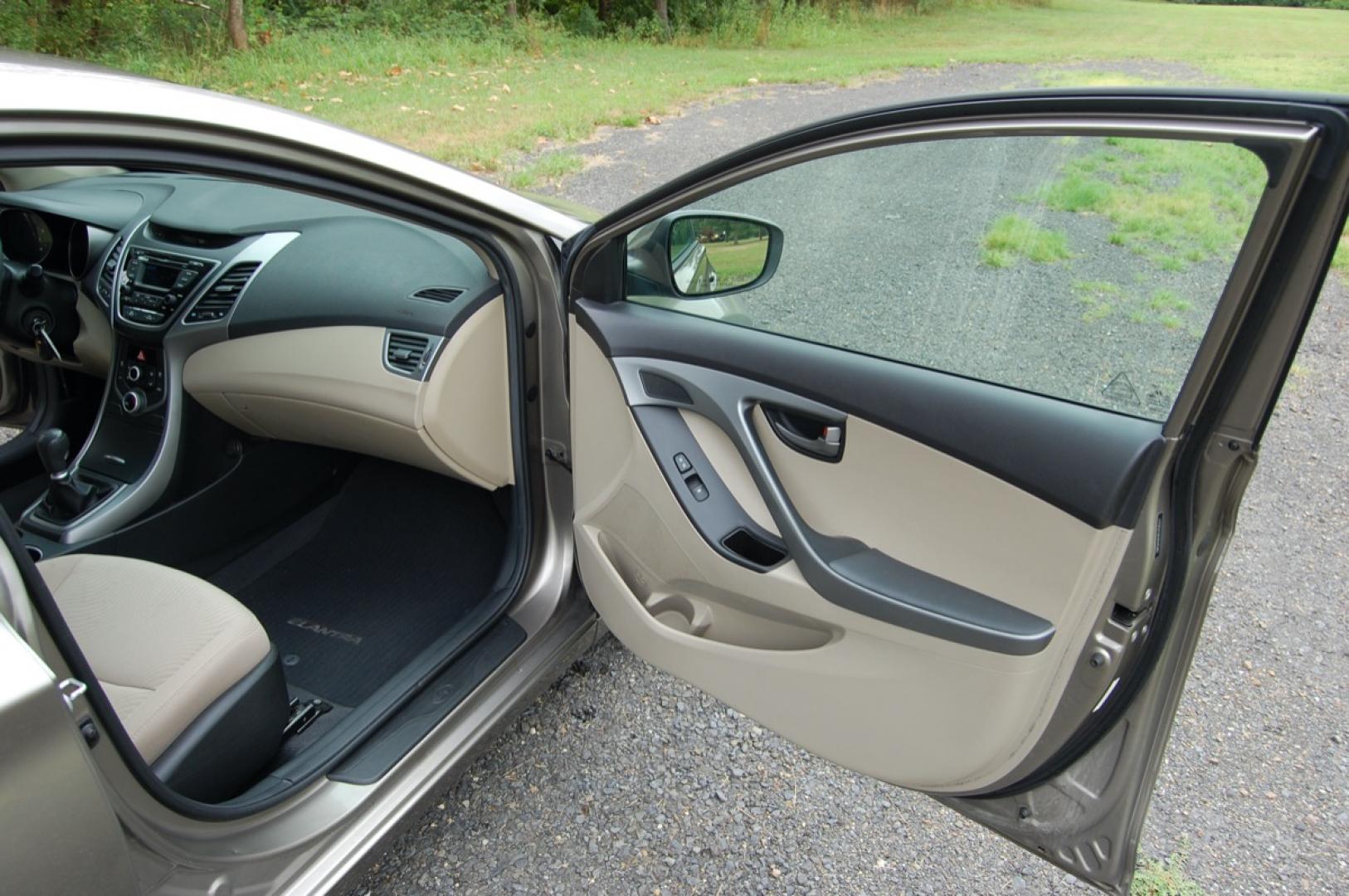 2014 Gold /Tan Cloth Hyundai Elantra (5NPDH4AE8EH) with an 1.8L L4 DOHC 16V engine, 6-Speed Manual transmission, located at 6528 Lower York Road, New Hope, PA, 18938, (215) 862-9555, 40.358707, -74.977882 - Here for sale is a very nice 2014 Hyundai Elantra sedan. Under the hood is a strong running 1.8 liter 4 cylinder which puts power to the front wheels via a smooth shifting 6 speed manual transmission with a solid clutch. Features include; Tan cloth interior, keyless entry system, one key, one rem - Photo#13