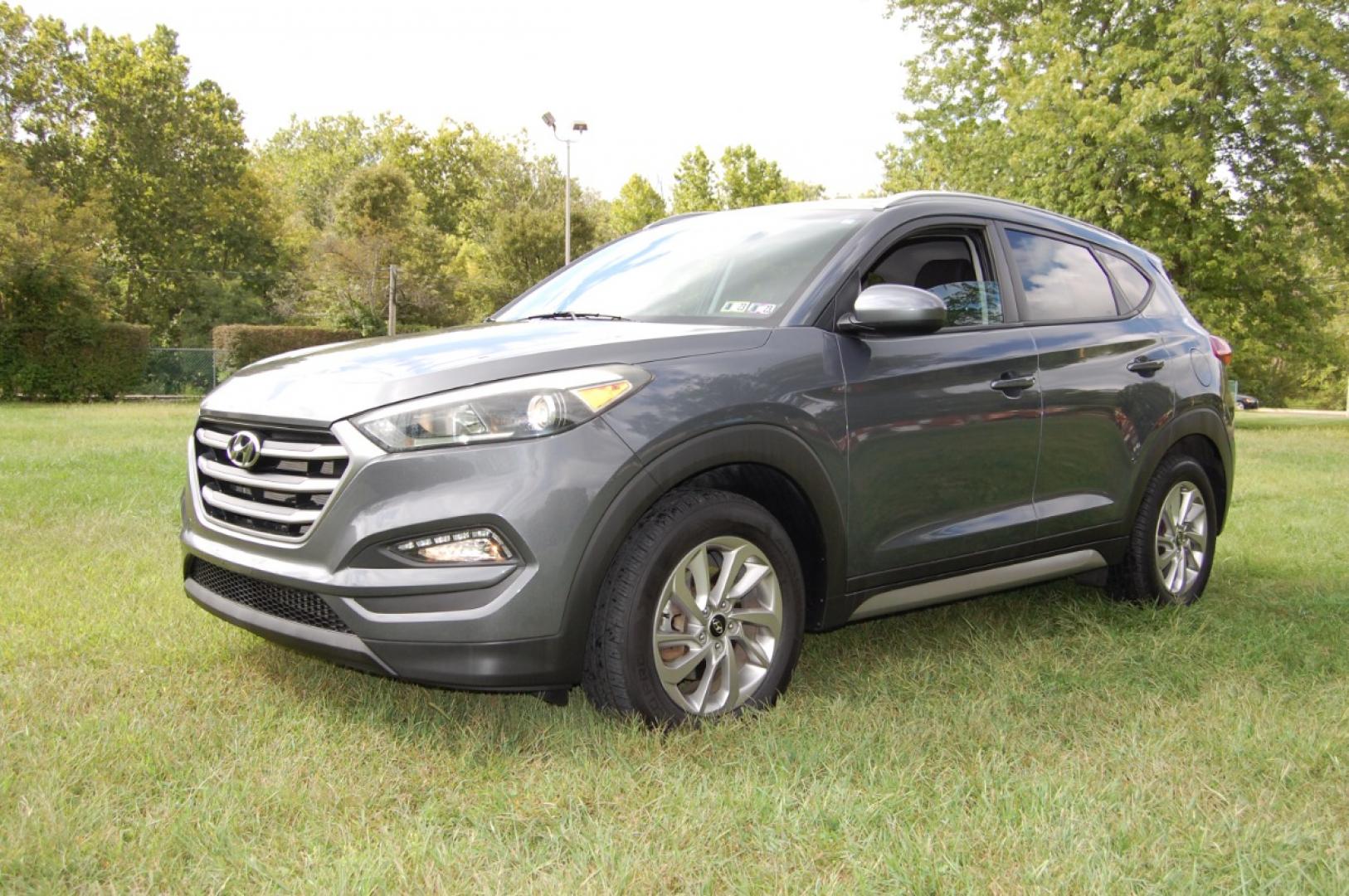 2017 Gray /Black Hyundai Tucson SE (KM8J3CA48HU) with an 2.0L L4 DOHC 16V engine, Automatic transmission, located at 6528 Lower York Road, New Hope, PA, 18938, (215) 862-9555, 40.358707, -74.977882 - Photo#0