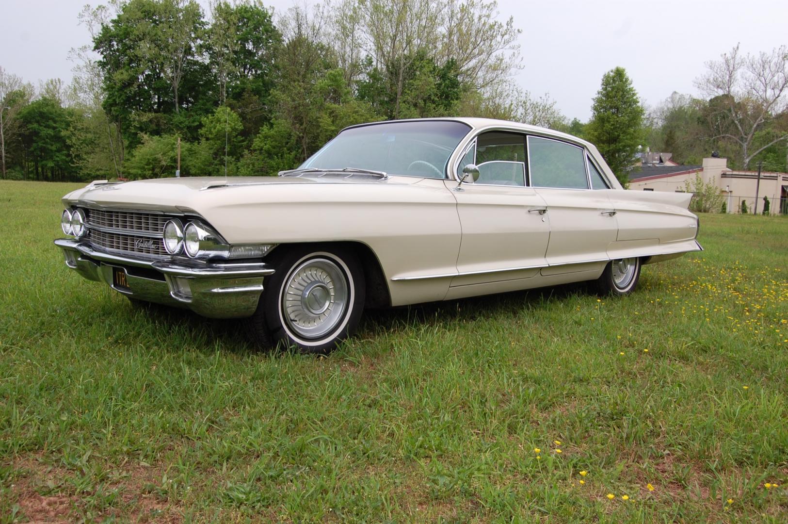 1962 light sandalwood /Beige Cadillac Sedan Deville (62L049281) with an V8 engine, Automatic transmission, located at 6528 Lower York Road, New Hope, PA, 18938, (215) 862-9555, 40.358707, -74.977882 - Here we have an all original Cadillac Sedan Deville also known as series 62. This vehicle has been locally owned for many years. Under the hood there is a strong running 6.4L 390 cubic inch V8 putting power to the rear wheels via a smooth shifting automatic transmission. The interior is in very nice - Photo#0