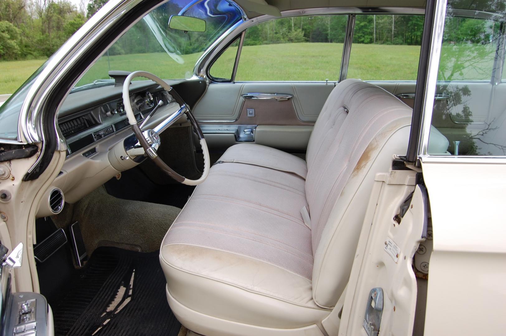 1962 light sandalwood /Beige Cadillac Sedan Deville (62L049281) with an V8 engine, Automatic transmission, located at 6528 Lower York Road, New Hope, PA, 18938, (215) 862-9555, 40.358707, -74.977882 - Here we have an all original Cadillac Sedan Deville also known as series 62. This vehicle has been locally owned for many years. Under the hood there is a strong running 6.4L 390 cubic inch V8 putting power to the rear wheels via a smooth shifting automatic transmission. The interior is in very nice - Photo#12