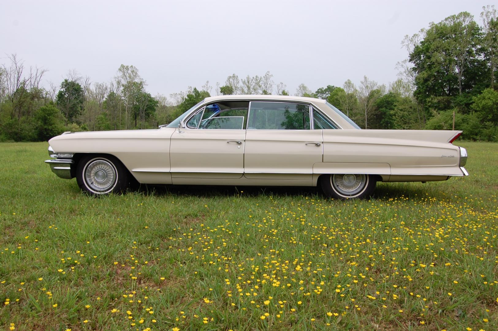 1962 light sandalwood /Beige Cadillac Sedan Deville (62L049281) with an V8 engine, Automatic transmission, located at 6528 Lower York Road, New Hope, PA, 18938, (215) 862-9555, 40.358707, -74.977882 - Here we have an all original Cadillac Sedan Deville also known as series 62. This vehicle has been locally owned for many years. Under the hood there is a strong running 6.4L 390 cubic inch V8 putting power to the rear wheels via a smooth shifting automatic transmission. The interior is in very nice - Photo#1