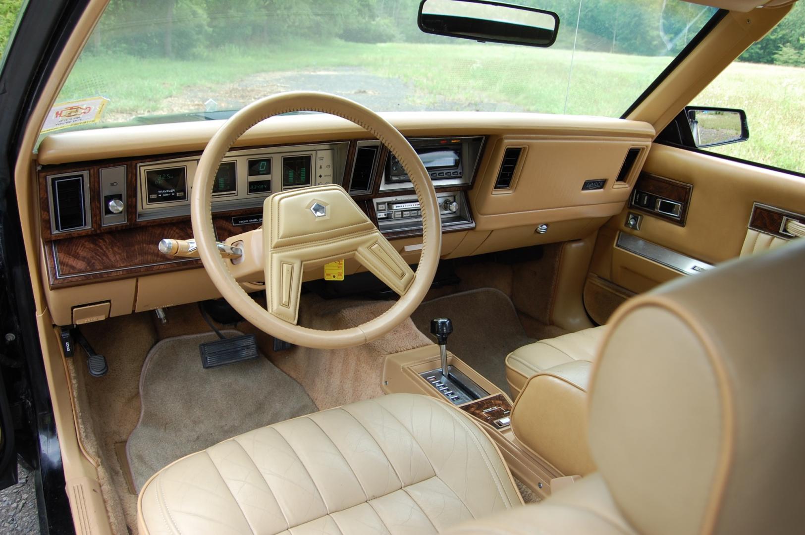 1986 /Tan Leather Chrysler LeBaron Convertible (1C3BC55E3GG) with an 2.2L L4 SOHC 8V TURBO engine, Automatic transmission, located at 6528 Lower York Road, New Hope, PA, 18938, (215) 862-9555, 40.358707, -74.977882 - Very clean 1986 Chrysler LeBaron Town+Country Woodie Convertible, powered by a 2.2 Liter turbo charged engine, automatic transmission, tilt wheel, cruise control, black paint, black power top, tan leather interior, good clean original condition, power drivers seat, power windows, locks, wire wheel - Photo#12