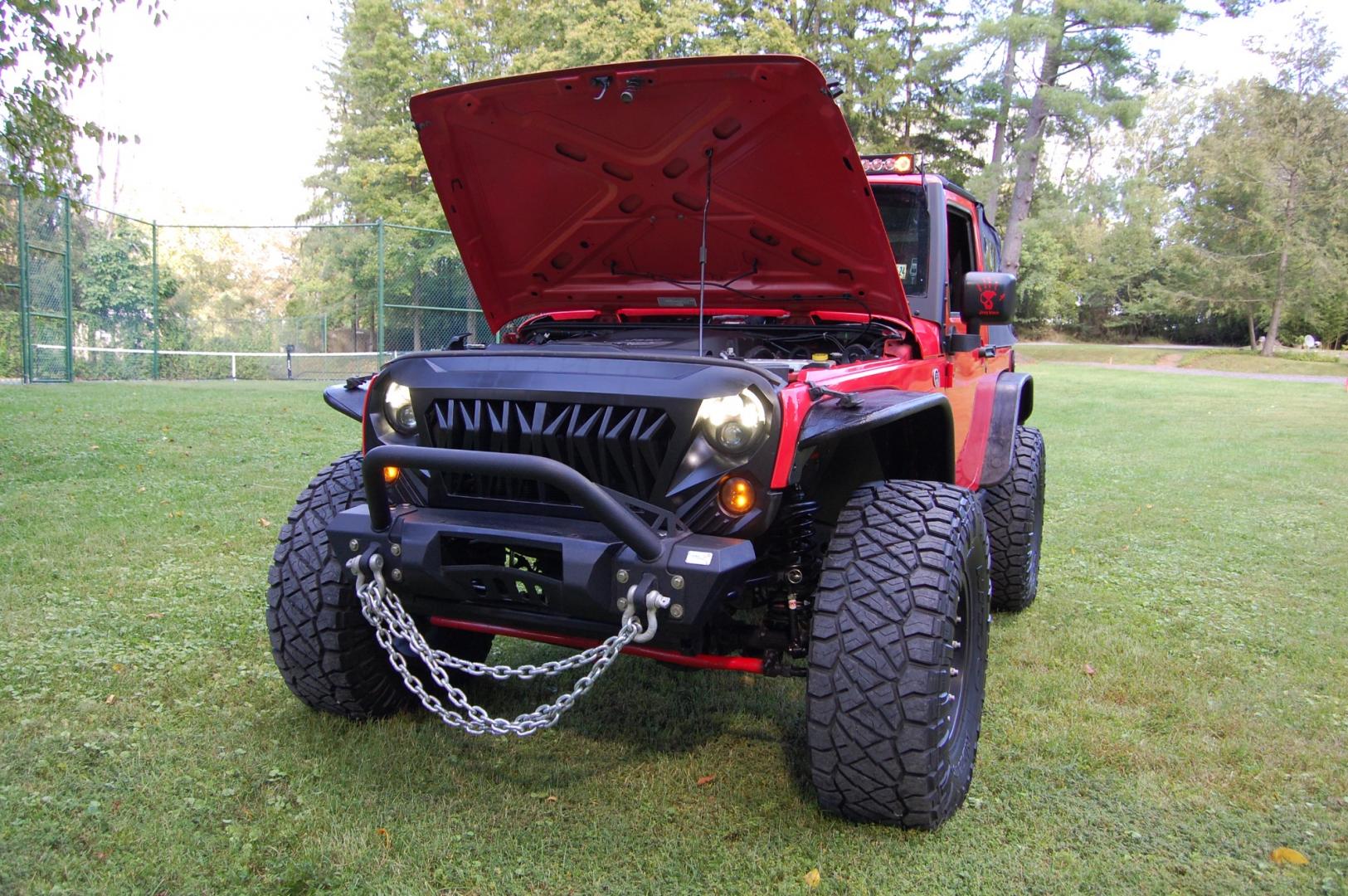 2013 RED /Black cloth Jeep Wrangler Sport (1C4AJWAG2DL) with an 3.6L V6 DOHC 24V FFV engine, Automatic transmission, located at 6528 Lower York Road, New Hope, PA, 18938, (215) 862-9555, 40.358707, -74.977882 - Here for sale is a very cool 2013 Jeep Wrangler sport 2 door. Under the hood is a strong running 3.6 liter V6 which puts power to 2 or 4 wheels via a smooth shifting automatic transmission. Features include; Black cloth interior with red/black seat covers, 2 keys, remote start system, cruise contr - Photo#21