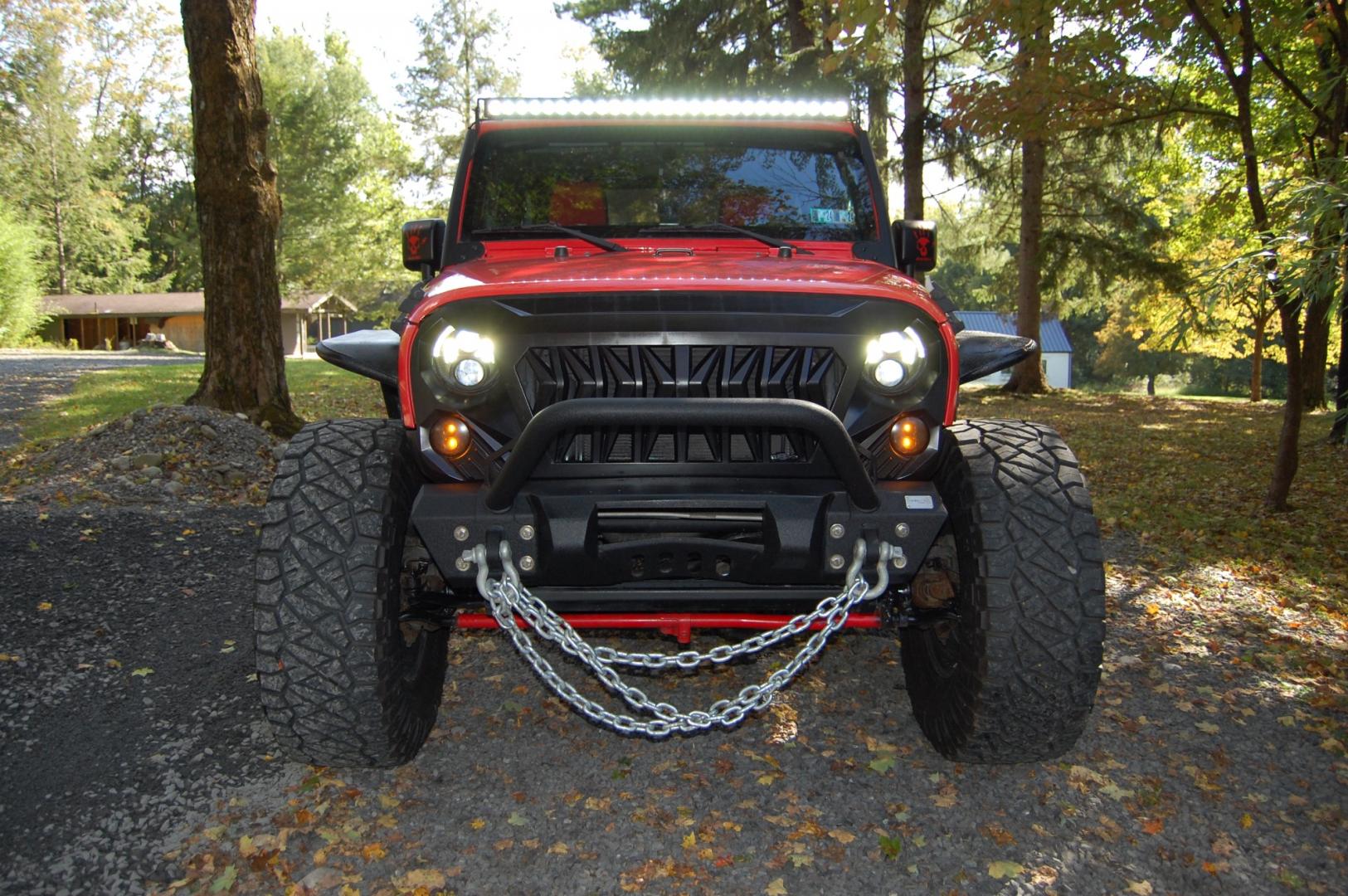 2013 RED /Black cloth Jeep Wrangler Sport (1C4AJWAG2DL) with an 3.6L V6 DOHC 24V FFV engine, Automatic transmission, located at 6528 Lower York Road, New Hope, PA, 18938, (215) 862-9555, 40.358707, -74.977882 - Here for sale is a very cool 2013 Jeep Wrangler sport 2 door. Under the hood is a strong running 3.6 liter V6 which puts power to 2 or 4 wheels via a smooth shifting automatic transmission. Features include; Black cloth interior with red/black seat covers, 2 keys, remote start system, cruise contr - Photo#28