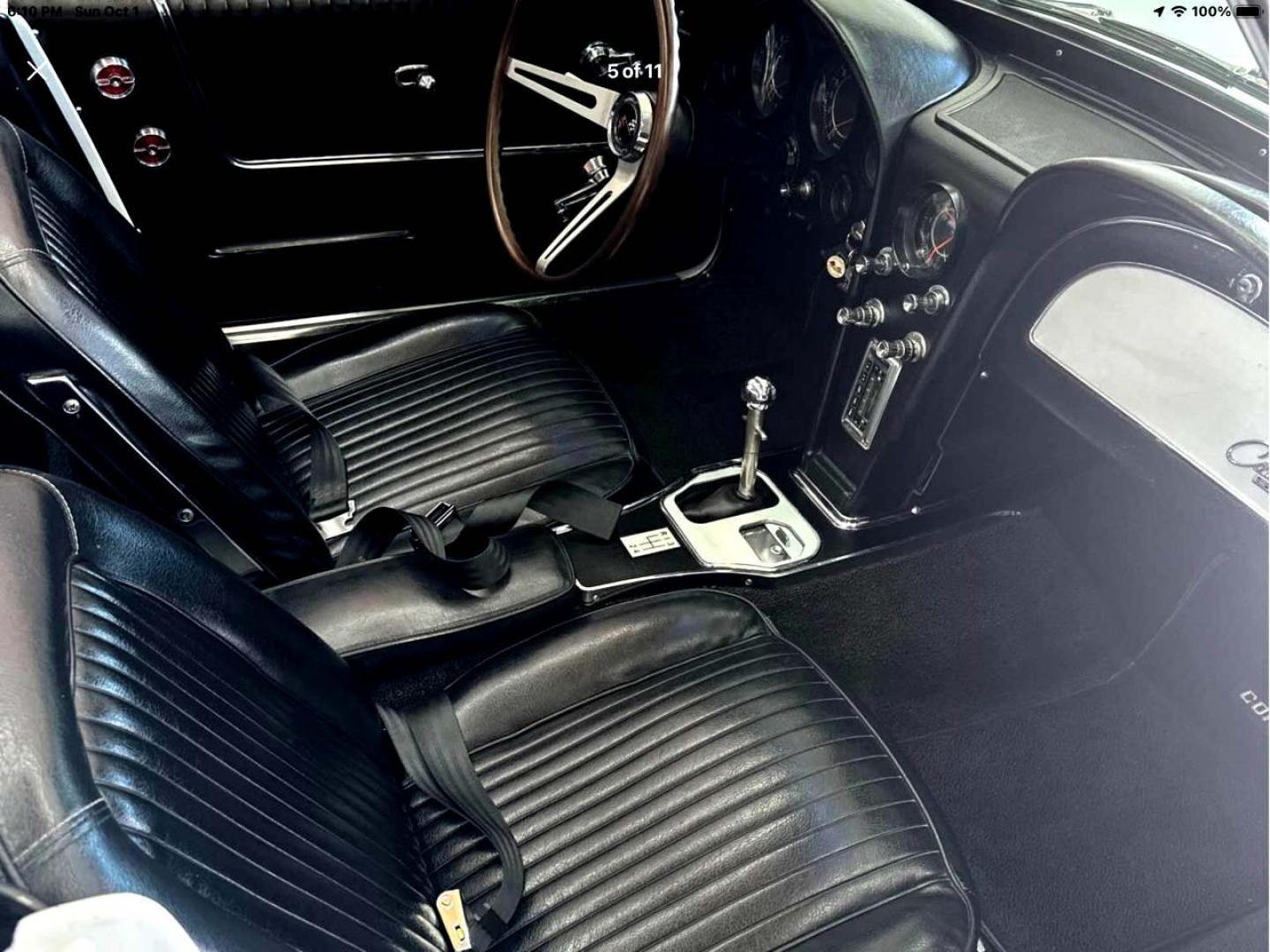 1964 White /Black Leather Chevrolet Corvette (40867S10657) with an 350Ci engine, 4 speed manual transmission, located at 6528 Lower York Road, New Hope, PA, 18938, (215) 862-9555, 40.358707, -74.977882 - Photo#5