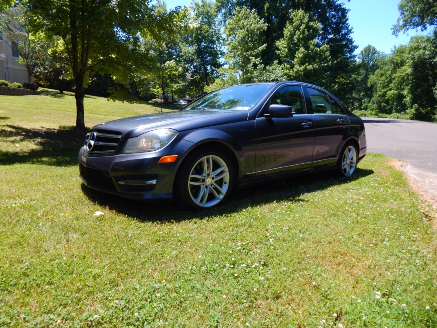 2014 Gray /Black Leather Mercedes-Benz C-Class Sport (WDDGF8AB4EG) with an 3.5L V6 engine, Automatic transmission, located at 6528 Lower York Road, New Hope, PA, 18938, (215) 862-9555, 40.358707, -74.977882 - Here we have a nice running and driving Mercedes C300 with a 3.5L V6 putting power to all four wheels via a smooth shifting automatic transmission. Options include: black leather, dual power seats, dual climate controls, heated front seats, AM/FM/CD/SAT/BLUETOOTH radio, Harman/Kardon speakers, nav - Photo#0