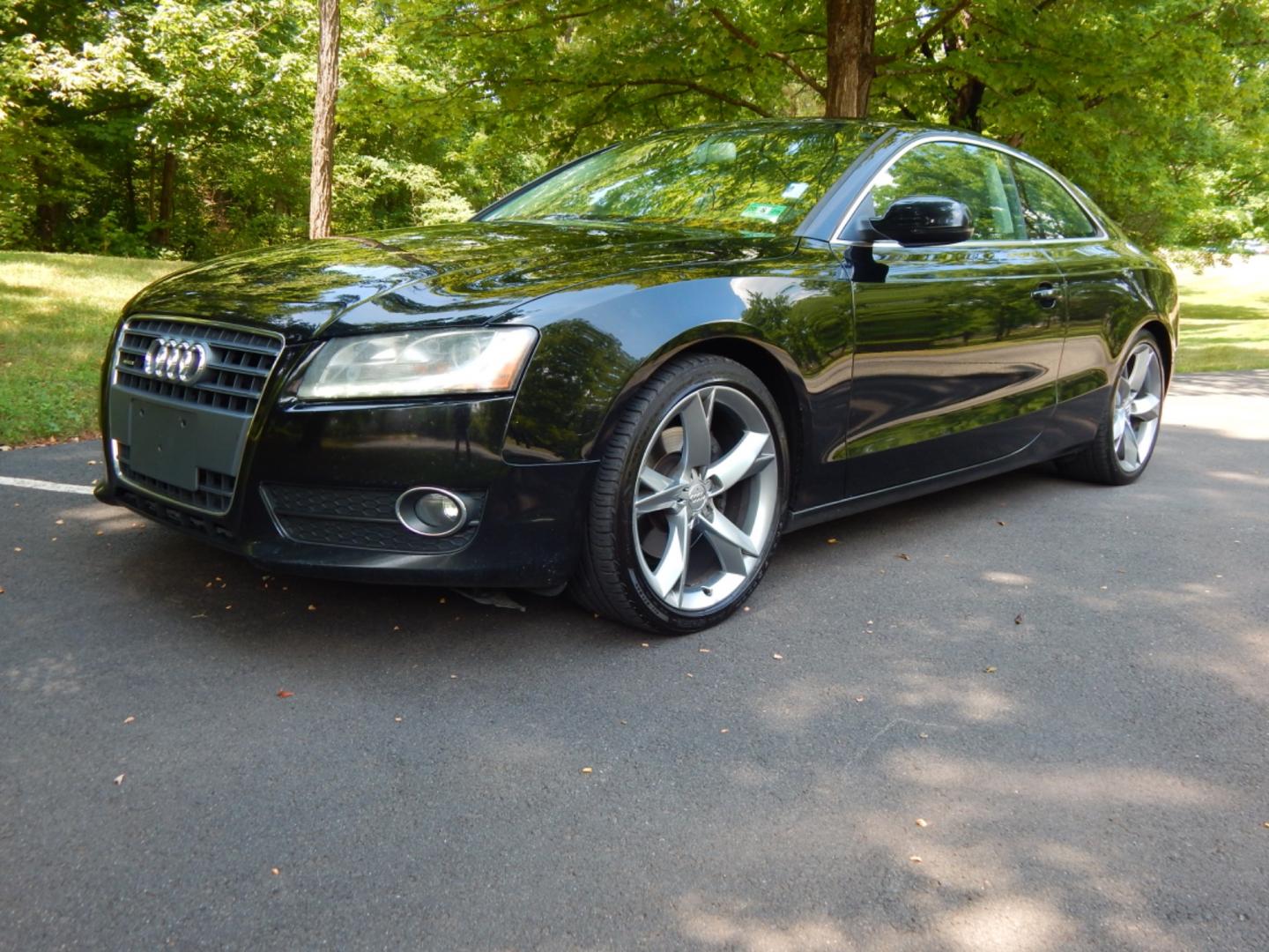 2011 Black /Black Leather Audi A5 Premium Plus (WAULFAFR8BA) with an 2.0L Turbo engine, Automatic transmission, located at 6528 Lower York Road, New Hope, PA, 18938, (215) 862-9555, 40.358707, -74.977882 - Here we have a 2011 Audi A5 Coupe premium plus package with a 2.0L 4 cylinder turbo engine putting power to all four wheels via a smooth shifting automatic transmission. Options include: black leather, dual power seats, dual heated seats, dual climate control, navigation, AM/FM/CD/SIRIUS/MEDIA radio - Photo#0