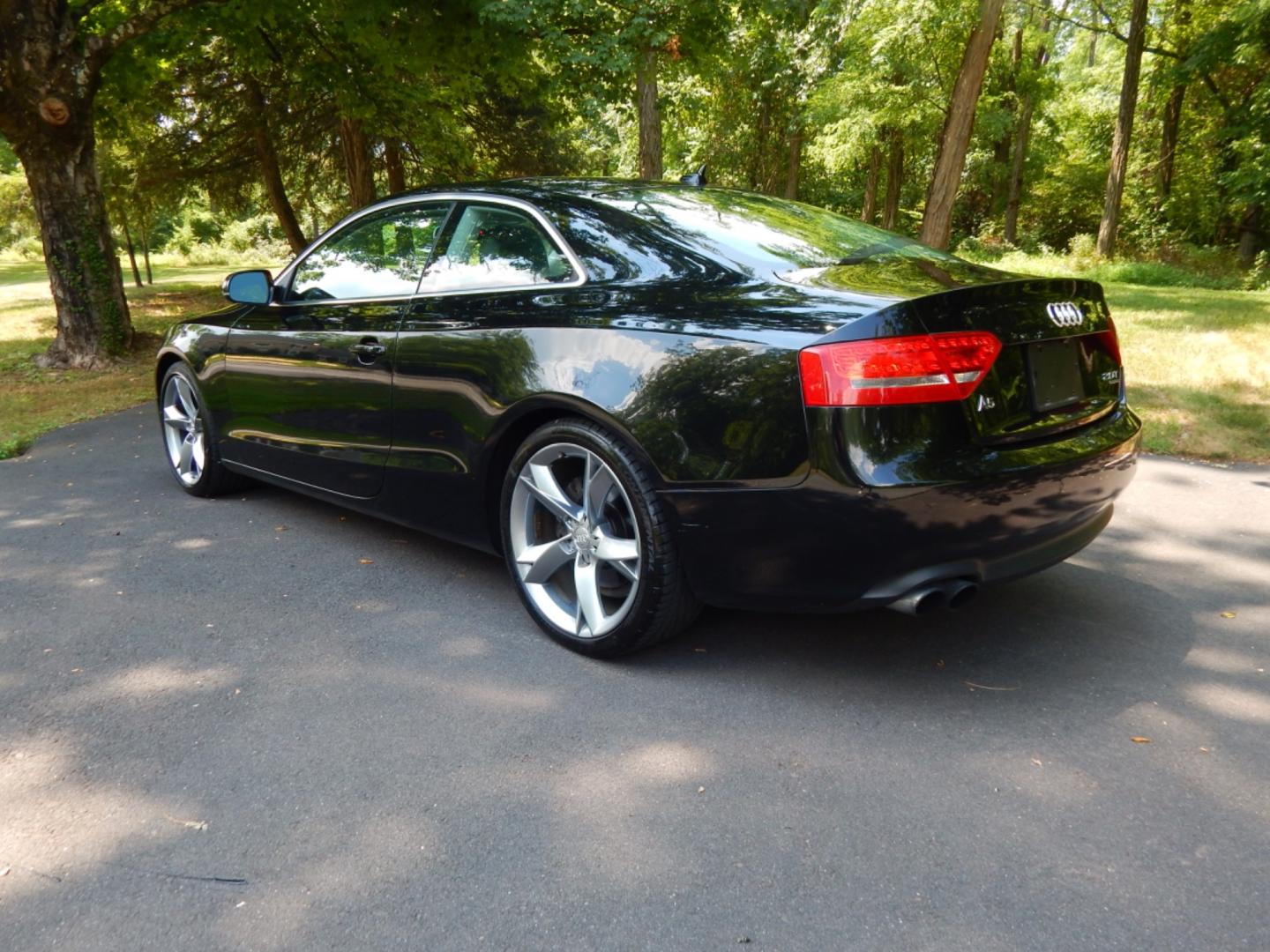 2011 Black /Black Leather Audi A5 Premium Plus (WAULFAFR8BA) with an 2.0L Turbo engine, Automatic transmission, located at 6528 Lower York Road, New Hope, PA, 18938, (215) 862-9555, 40.358707, -74.977882 - Here we have a 2011 Audi A5 Coupe premium plus package with a 2.0L 4 cylinder turbo engine putting power to all four wheels via a smooth shifting automatic transmission. Options include: black leather, dual power seats, dual heated seats, dual climate control, navigation, AM/FM/CD/SIRIUS/MEDIA radio - Photo#1