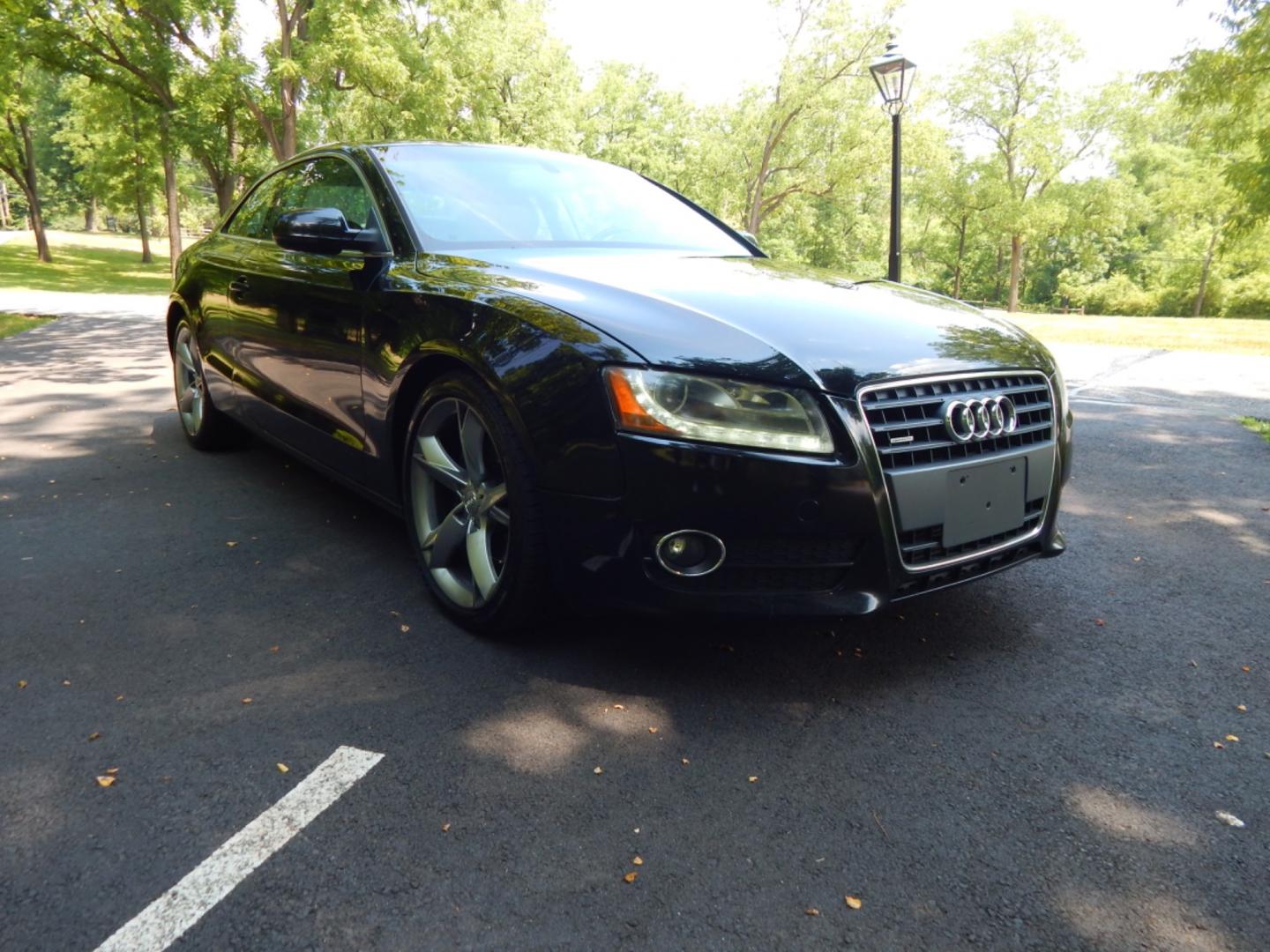 2011 Black /Black Leather Audi A5 Premium Plus (WAULFAFR8BA) with an 2.0L Turbo engine, Automatic transmission, located at 6528 Lower York Road, New Hope, PA, 18938, (215) 862-9555, 40.358707, -74.977882 - Here we have a 2011 Audi A5 Coupe premium plus package with a 2.0L 4 cylinder turbo engine putting power to all four wheels via a smooth shifting automatic transmission. Options include: black leather, dual power seats, dual heated seats, dual climate control, navigation, AM/FM/CD/SIRIUS/MEDIA radio - Photo#3