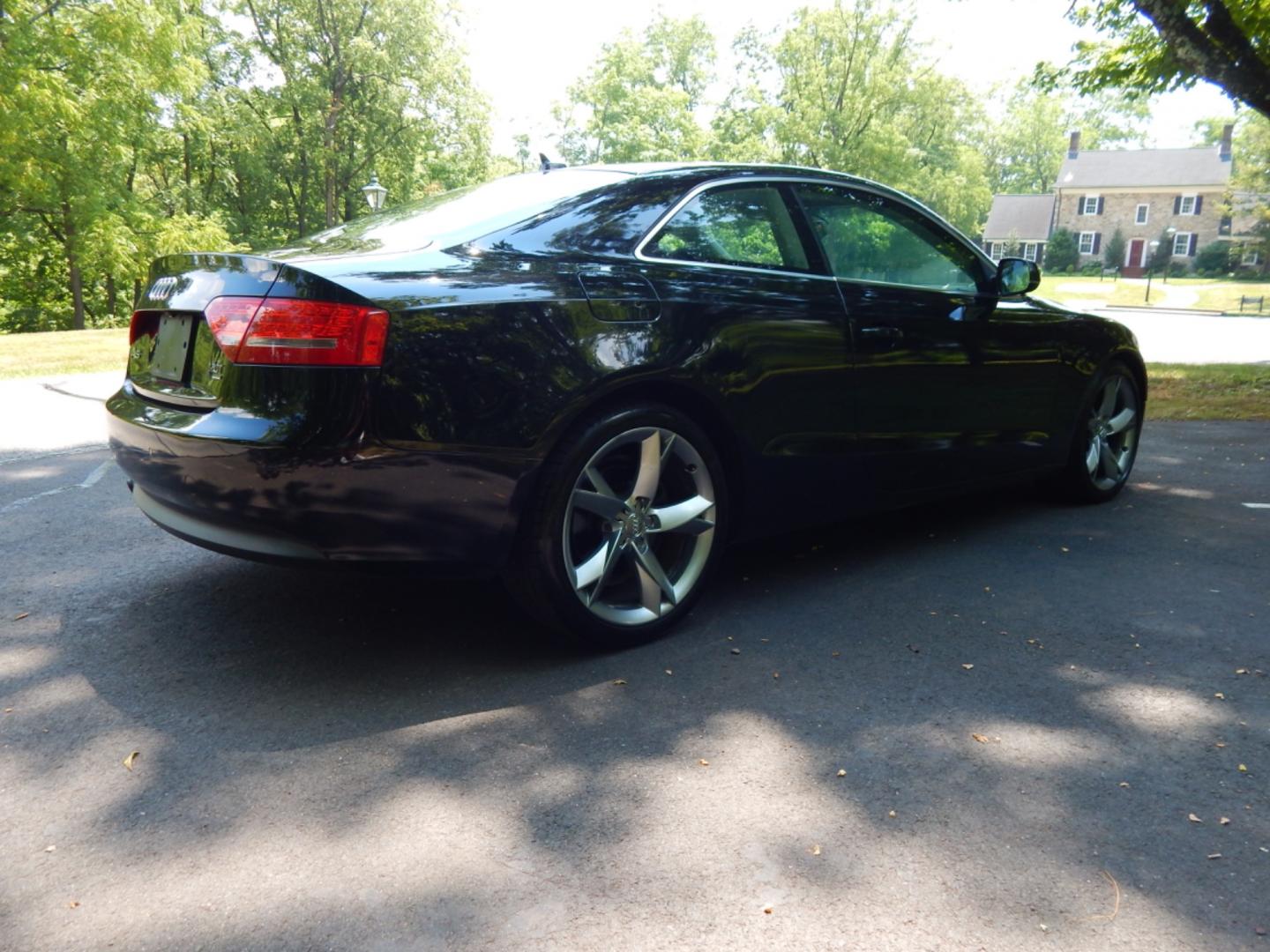 2011 Black /Black Leather Audi A5 Premium Plus (WAULFAFR8BA) with an 2.0L Turbo engine, Automatic transmission, located at 6528 Lower York Road, New Hope, PA, 18938, (215) 862-9555, 40.358707, -74.977882 - Here we have a 2011 Audi A5 Coupe premium plus package with a 2.0L 4 cylinder turbo engine putting power to all four wheels via a smooth shifting automatic transmission. Options include: black leather, dual power seats, dual heated seats, dual climate control, navigation, AM/FM/CD/SIRIUS/MEDIA radio - Photo#5