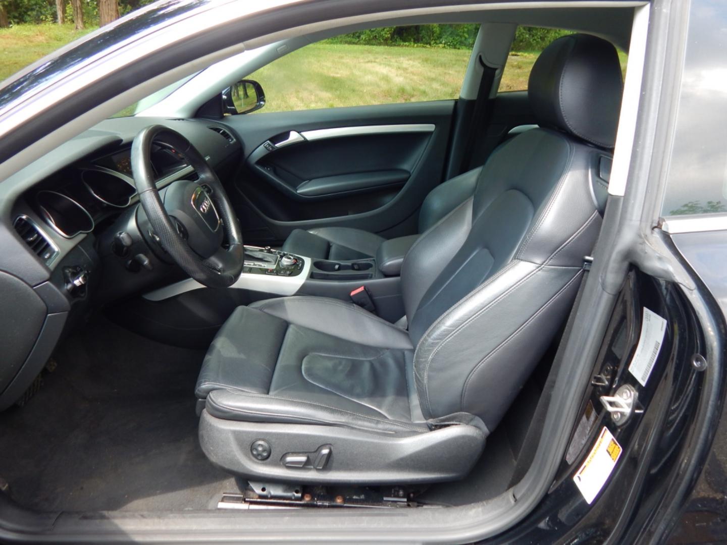 2011 Black /Black Leather Audi A5 Premium Plus (WAULFAFR8BA) with an 2.0L Turbo engine, Automatic transmission, located at 6528 Lower York Road, New Hope, PA, 18938, (215) 862-9555, 40.358707, -74.977882 - Here we have a 2011 Audi A5 Coupe premium plus package with a 2.0L 4 cylinder turbo engine putting power to all four wheels via a smooth shifting automatic transmission. Options include: black leather, dual power seats, dual heated seats, dual climate control, navigation, AM/FM/CD/SIRIUS/MEDIA radio - Photo#9