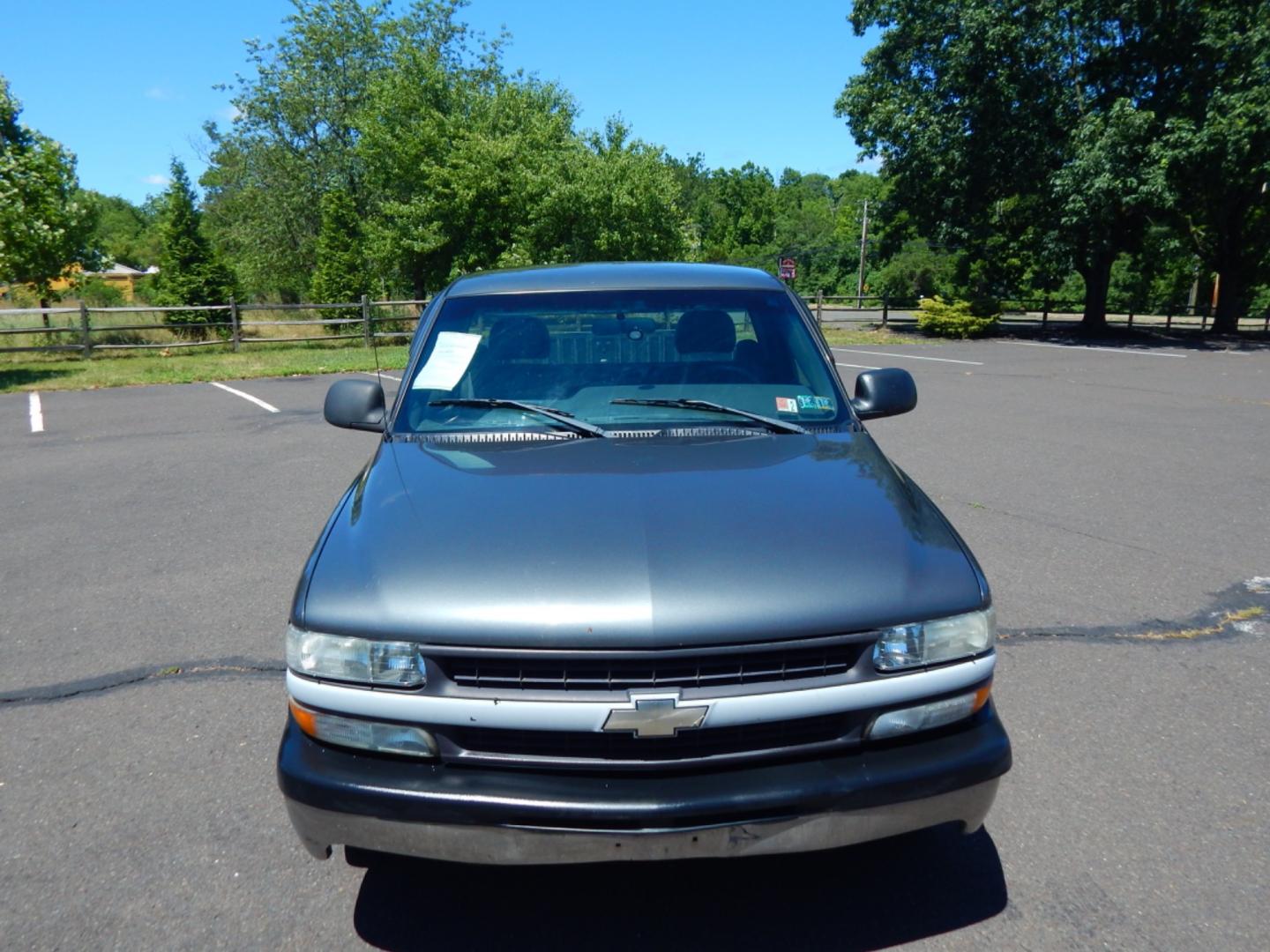 2002 Gray /Gray Cloth Chevrolet Silverado 1500 Long Bed 2WD (1GCEC14W52Z) with an 4.3L V6 OHV 12V engine, Automatic transmission, located at 6528 Lower York Road, New Hope, PA, 18938, (215) 862-9555, 40.358707, -74.977882 - Here we have a Chevrolet Silverado with a 4.3L V6 putting power to the rear wheels via a smooth shifting automatic transmission. Options include: gray cloth, AM/FM radio, cruise control, tilt steering wheel, ice cold AC, seats 3, roll up windows, drivers/passengers front airbags for safety, 16 inch - Photo#9