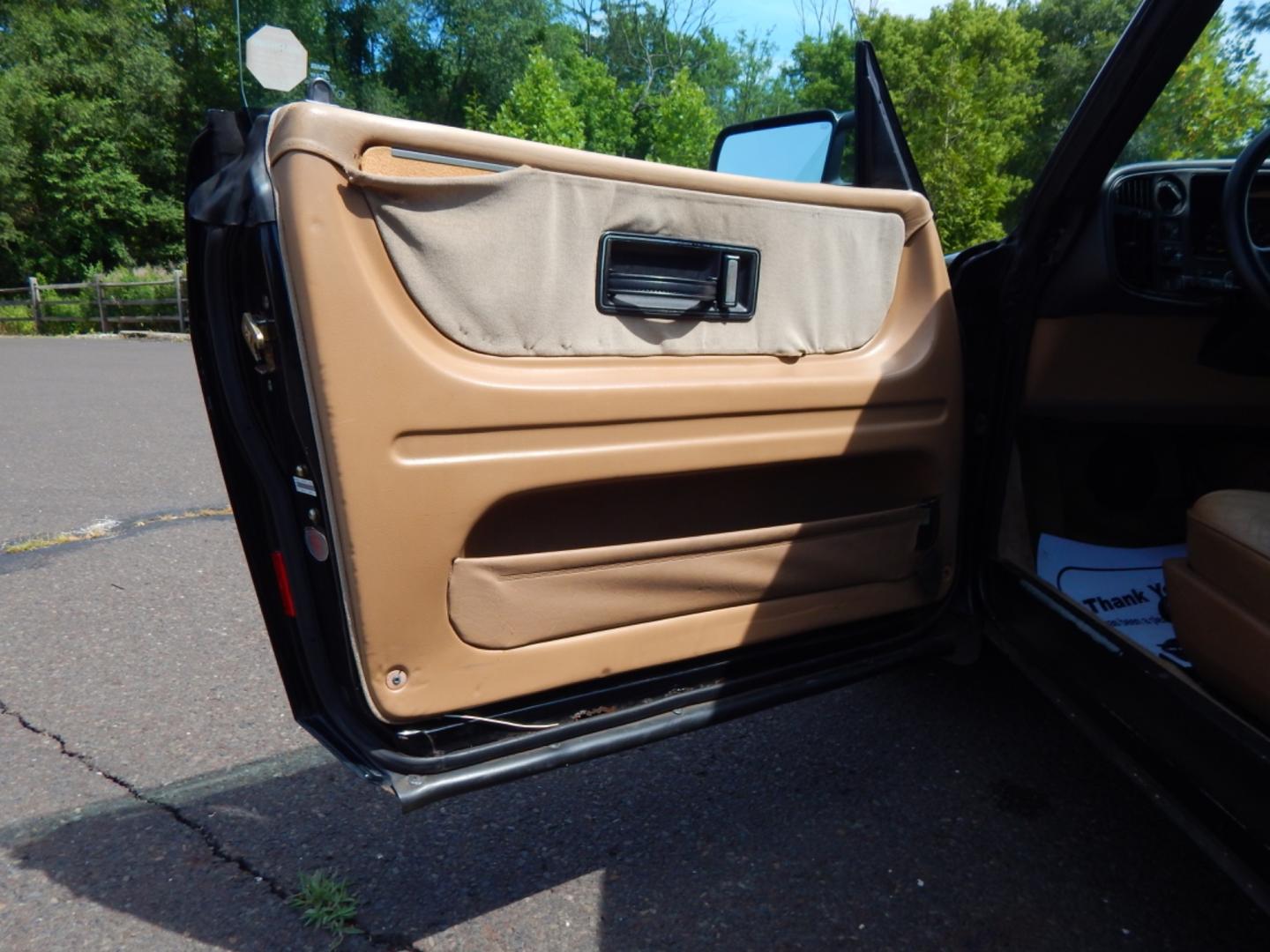 1989 Black /Tan Leather Saab 900 Turbo convertible (YS3AT76L0K7) with an 2.0L L4 DOHC 16V TURBO engine, 3-Speed Automatic transmission, located at 6528 Lower York Road, New Hope, PA, 18938, (215) 862-9555, 40.358707, -74.977882 - Photo#16