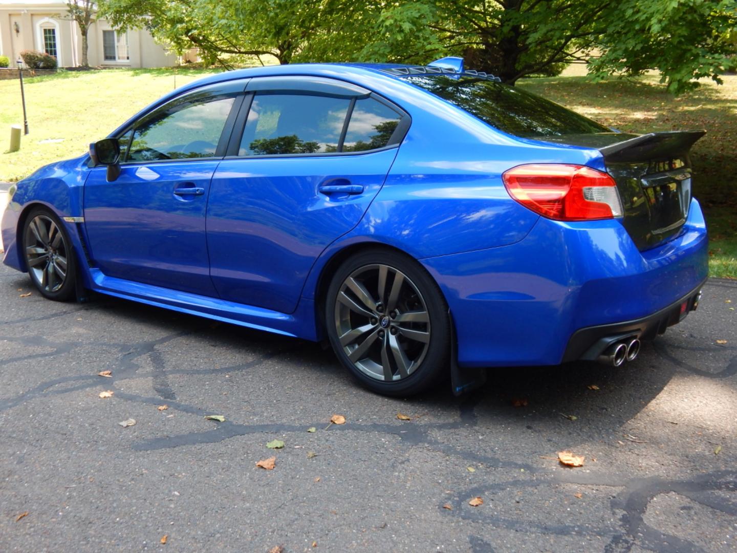 2016 Blue /Black Leather Subaru WRX Limited (JF1VA1J65G9) with an 2.0L H4 DOHC 16V engine, 6 Speed Manual transmission, located at 6528 Lower York Road, New Hope, PA, 18938, (215) 862-9555, 40.358707, -74.977882 - Here we have a very fun driving Subaru WRX Limited with a 2.0L Turbo 4 cylinder engine putting power to all four wheels via a smooth shifting 6 speed manual transmission. Options include: black leather, keyless entry, carbon trim, cruise control, tilt steering wheel, power windows/locks/mirrors, pow - Photo#2