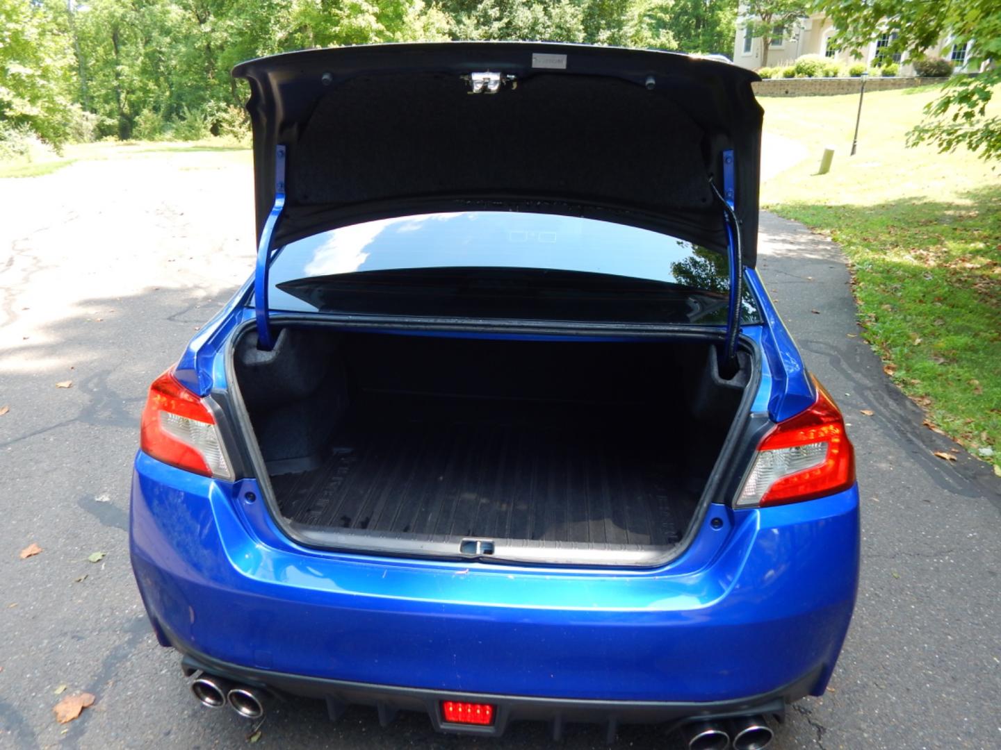 2016 Blue /Black Leather Subaru WRX Limited (JF1VA1J65G9) with an 2.0L H4 DOHC 16V engine, 6 Speed Manual transmission, located at 6528 Lower York Road, New Hope, PA, 18938, (215) 862-9555, 40.358707, -74.977882 - Here we have a very fun driving Subaru WRX Limited with a 2.0L Turbo 4 cylinder engine putting power to all four wheels via a smooth shifting 6 speed manual transmission. Options include: black leather, keyless entry, carbon trim, cruise control, tilt steering wheel, power windows/locks/mirrors, pow - Photo#26