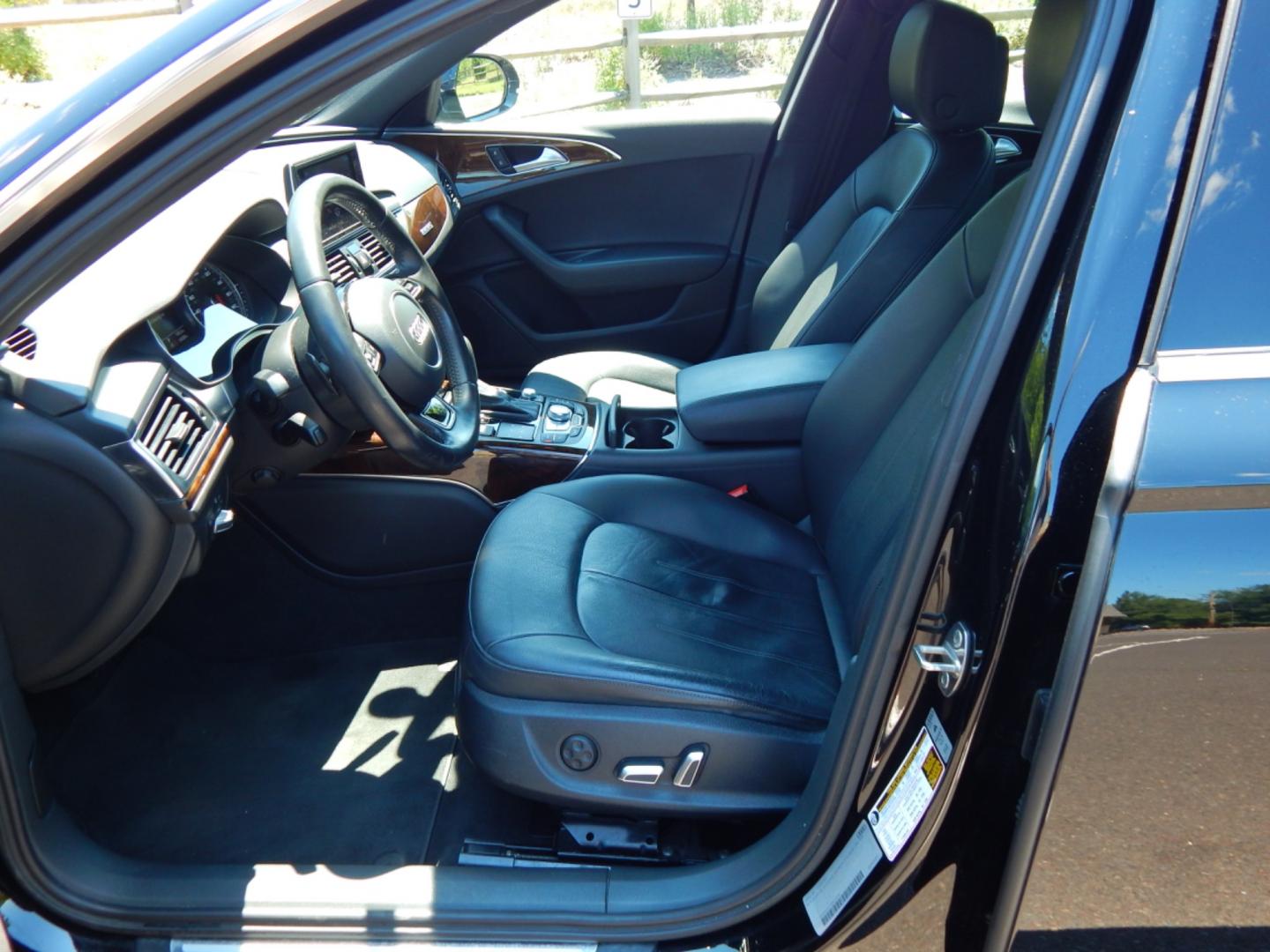 2016 Black /Black Leather Audi A6 Premium Plus (WAUFGAFC7GN) with an 3.0L supercharged v6 engine, Automatic transmission, located at 6528 Lower York Road, New Hope, PA, 18938, (215) 862-9555, 40.358707, -74.977882 - Here we have a beautiful running and driving Audi A6 with a 3.0L supercharged V6 putting power to all four wheels via a smooth shifting automatic transmission. Options include: black leather, keyless entry, wood trim, cruise control, 2 master keys and one valet key, dual power seats, navigation, pus - Photo#8