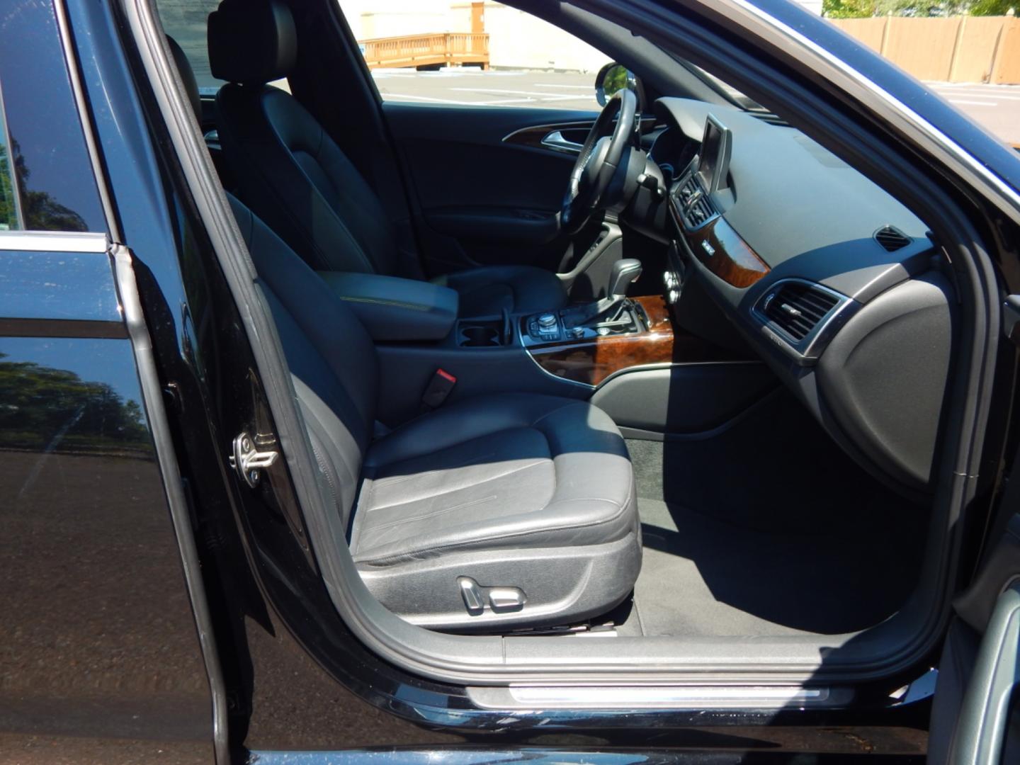 2016 Black /Black Leather Audi A6 Premium Plus (WAUFGAFC7GN) with an 3.0L supercharged v6 engine, Automatic transmission, located at 6528 Lower York Road, New Hope, PA, 18938, (215) 862-9555, 40.358707, -74.977882 - Here we have a beautiful running and driving Audi A6 with a 3.0L supercharged V6 putting power to all four wheels via a smooth shifting automatic transmission. Options include: black leather, keyless entry, wood trim, cruise control, 2 master keys and one valet key, dual power seats, navigation, pus - Photo#9