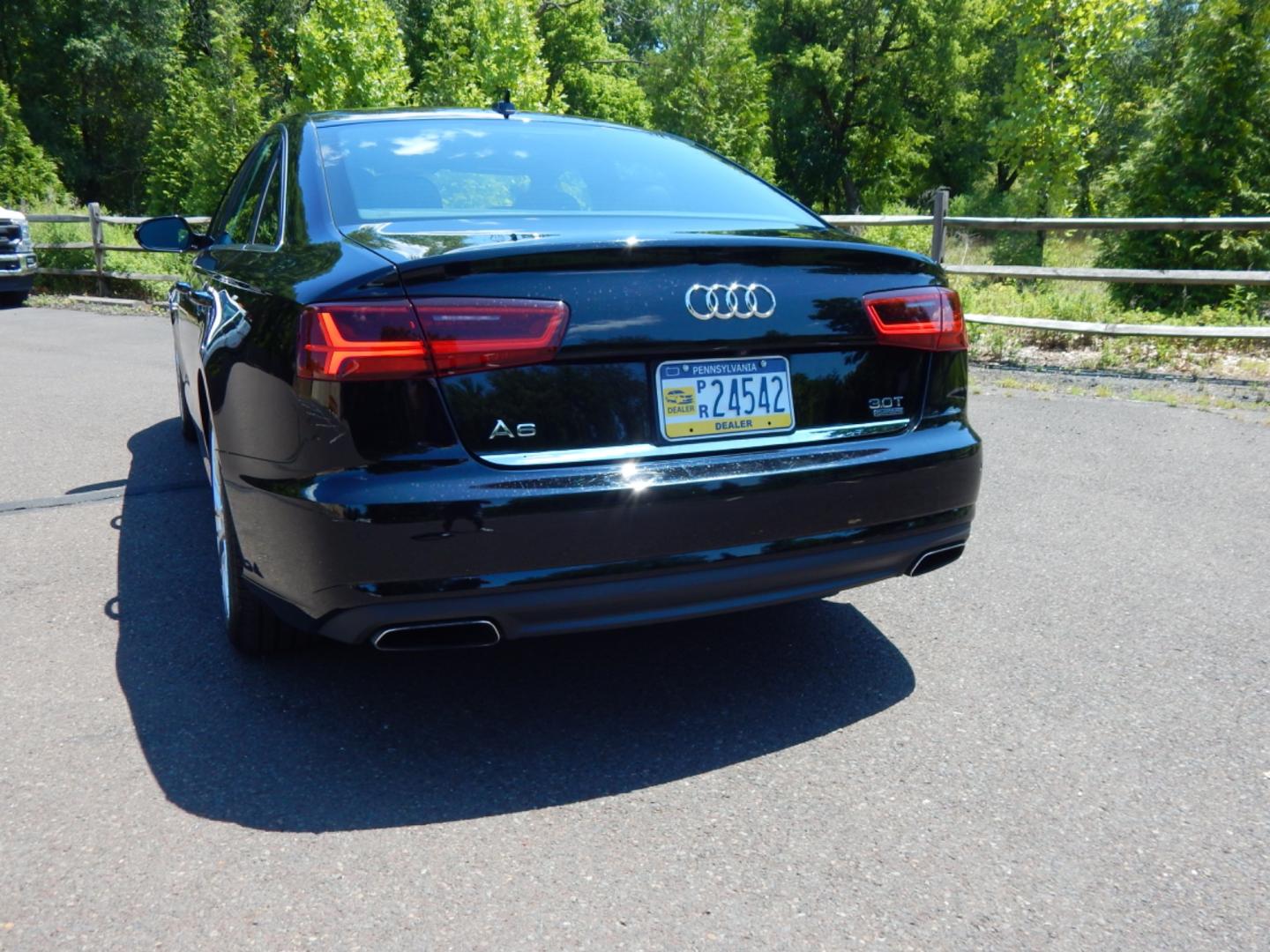 2016 Black /Black Leather Audi A6 Premium Plus (WAUFGAFC7GN) with an 3.0L supercharged v6 engine, Automatic transmission, located at 6528 Lower York Road, New Hope, PA, 18938, (215) 862-9555, 40.358707, -74.977882 - Here we have a beautiful running and driving Audi A6 with a 3.0L supercharged V6 putting power to all four wheels via a smooth shifting automatic transmission. Options include: black leather, keyless entry, wood trim, cruise control, 2 master keys and one valet key, dual power seats, navigation, pus - Photo#7