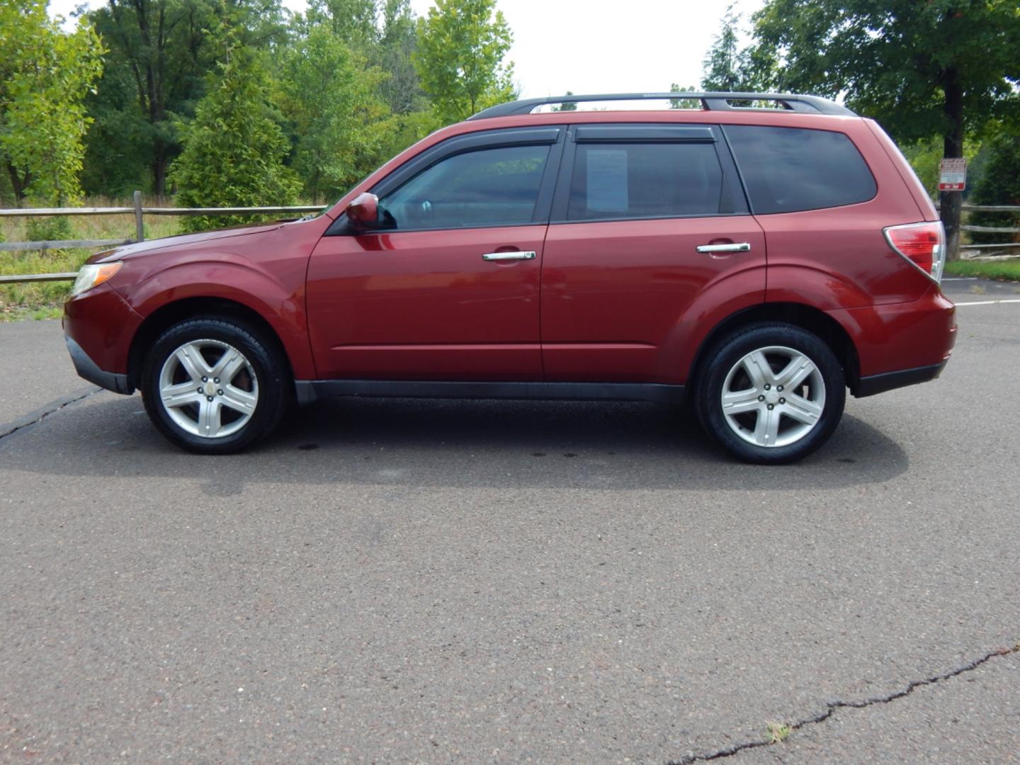 2010 RED /Gray Cloth Subaru Forester Forester (JF2SH6CC1AH) with an 2.5L H4 engine, Automatic transmission, located at 6528 Lower York Road, New Hope, PA, 18938, (215) 862-9555, 40.358707, -74.977882 - Here we have a Subaru Forester with a 2.5L H4 engine putting power to all four wheels via an automatic transmission. Options include: gray cloth, power moving drivers seat, heated front seats, A/C and heat, AM/FM/SAT/CD/AUX radio, cruise control, tilt steering wheel, power windows/locks/mirrors, pow - Photo#1