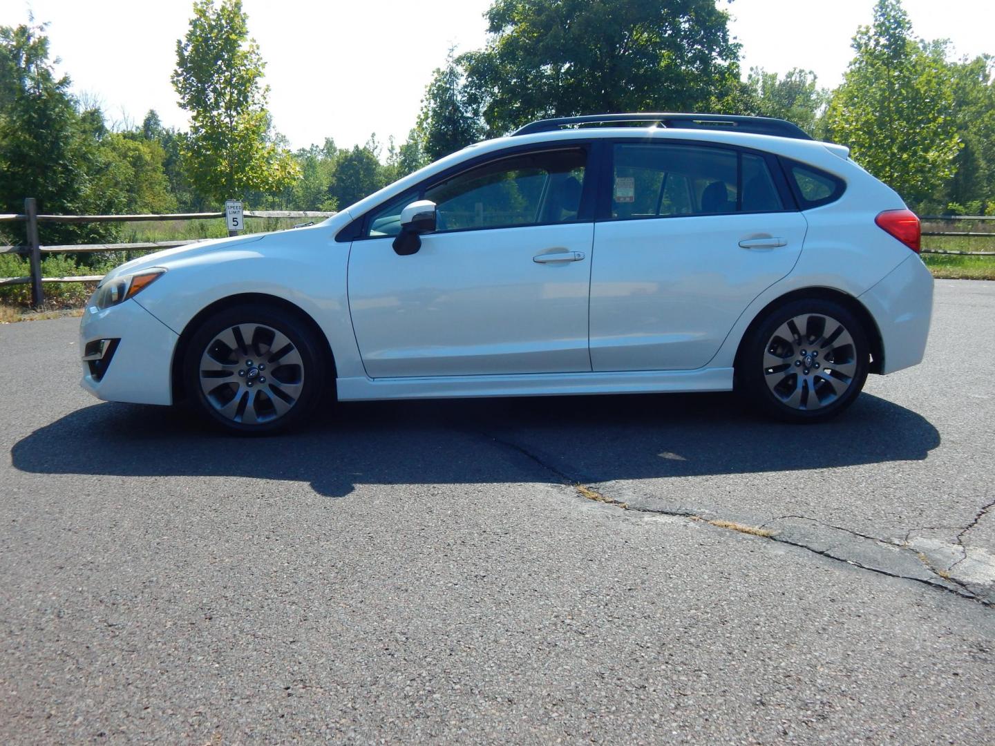 2016 White /Black Cloth Subaru Impreza Sport Premium (JF1GPAP6XG8) with an 2.0L H4 engine, Automatic transmission, located at 6528 Lower York Road, New Hope, PA, 18938, (215) 862-9555, 40.358707, -74.977882 - Here we have a Subaru Impreza with a 2.0L H4 engine putting power to all four wheels via an automatic transmission. Options include: black cloth, AM/FM/CD/BLUETOOTH/AUX/SAT radio, back up camera, tilt steering wheel, heated front seats, cruise control, power windows/locks/mirrors, roof rail, fog lig - Photo#1