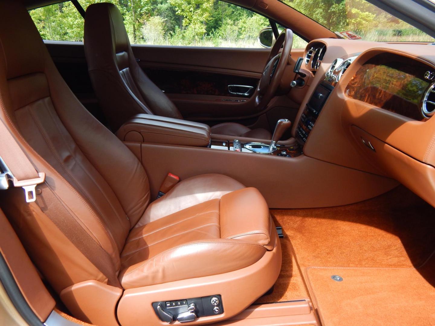 2005 Gold /Saddle Leather Bentley Continental GT Coupe (SCBCR63W25C) with an 6.0L W12 DOHC 48V TURBO engine, 6-Speed Automatic Overdrive transmission, located at 6528 Lower York Road, New Hope, PA, 18938, (215) 862-9555, 40.358707, -74.977882 - Here for sale is a very clean 3 owner 2005 Bentley Continental GT.....Gold paint with Saddle leather interior, All Wheel Drive is powered by a 6.0 Liter W 12 twin turbo engine, automatic or self shift transmission, dual, heated power front seats, tilt wheel, cruise control, dual climate control, bea - Photo#9