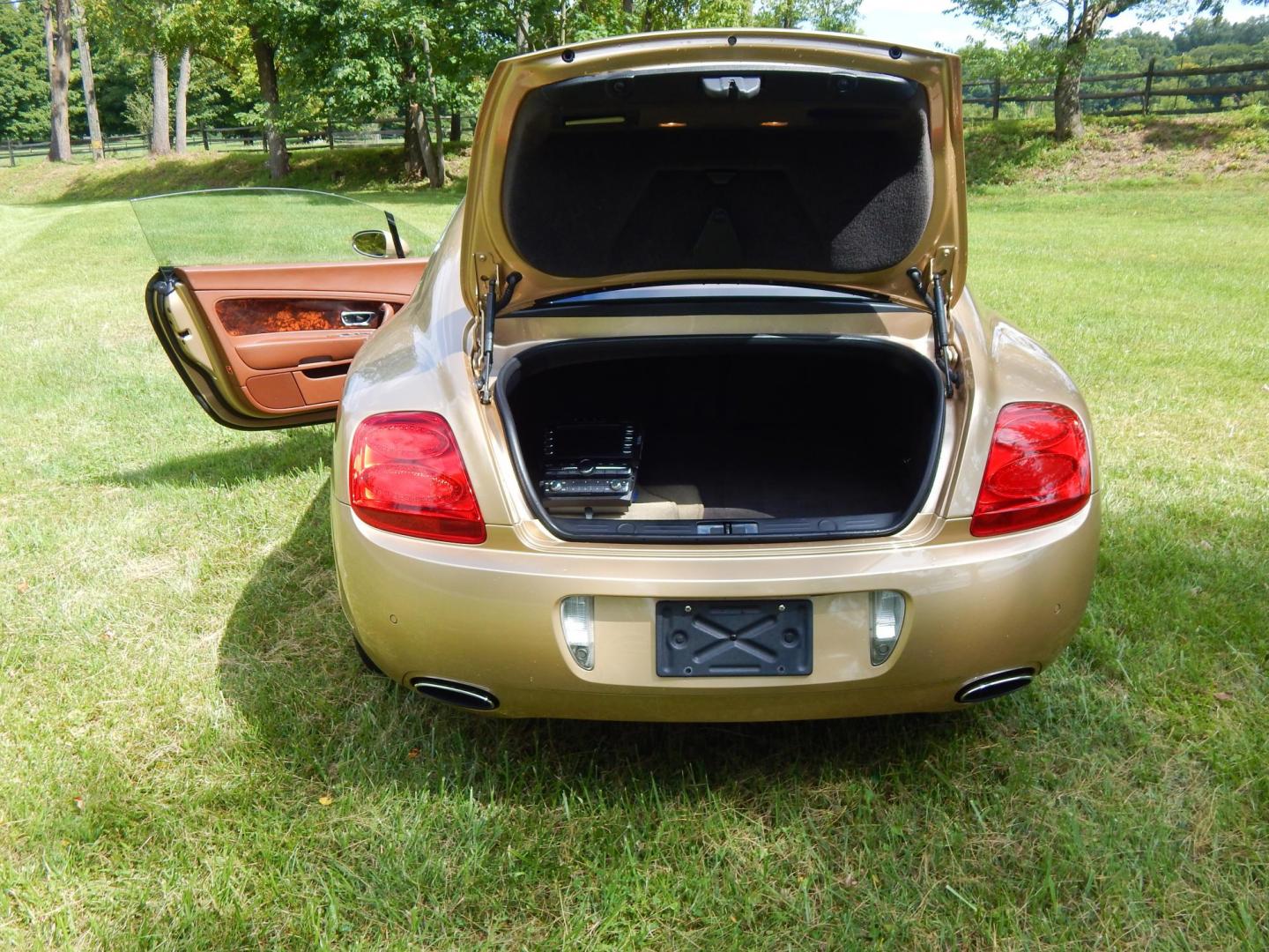 2005 Gold /Saddle Leather Bentley Continental GT Coupe (SCBCR63W25C) with an 6.0L W12 DOHC 48V TURBO engine, 6-Speed Automatic Overdrive transmission, located at 6528 Lower York Road, New Hope, PA, 18938, (215) 862-9555, 40.358707, -74.977882 - Here for sale is a very clean 3 owner 2005 Bentley Continental GT.....Gold paint with Saddle leather interior, All Wheel Drive is powered by a 6.0 Liter W 12 twin turbo engine, automatic or self shift transmission, dual, heated power front seats, tilt wheel, cruise control, dual climate control, bea - Photo#21