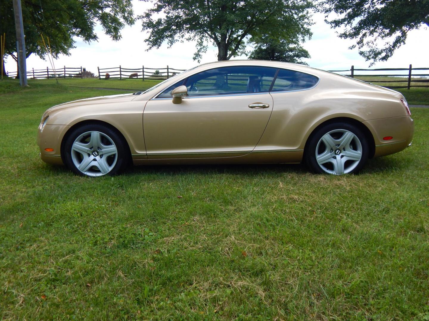 2005 Gold /Saddle Leather Bentley Continental GT Coupe (SCBCR63W25C) with an 6.0L W12 DOHC 48V TURBO engine, 6-Speed Automatic Overdrive transmission, located at 6528 Lower York Road, New Hope, PA, 18938, (215) 862-9555, 40.358707, -74.977882 - Here for sale is a very clean 3 owner 2005 Bentley Continental GT.....Gold paint with Saddle leather interior, All Wheel Drive is powered by a 6.0 Liter W 12 twin turbo engine, automatic or self shift transmission, dual, heated power front seats, tilt wheel, cruise control, dual climate control, bea - Photo#1