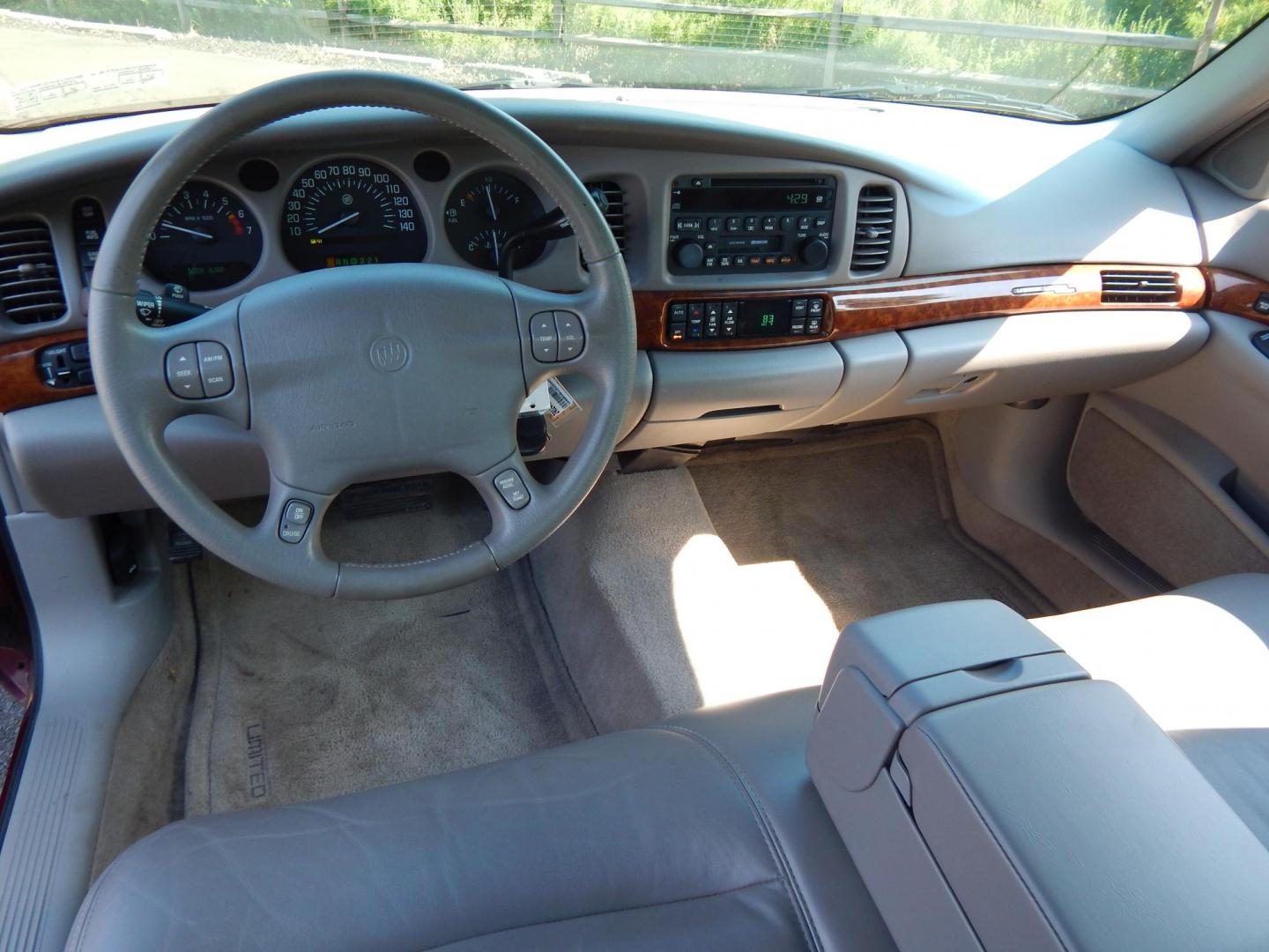 2002 Red /Gray Leather Buick LeSabre Limited (1G4HR54K12U) with an 3.8L V6 OHV 12V engine, 4-Speed Automatic Overdrive transmission, located at 6528 Lower York Road, New Hope, PA, 18938, (215) 862-9555, 40.358707, -74.977882 - Here we have a great running and driving Buick Lesabre with a 3.8L V6 putting power to the front wheels via a smooth shifting automatic transmission. Options include: gray leather, dual power seats, dual climate controls, AM/FM/CD/TAPE radio, cruise control, tilt steering wheel, heated front seats, - Photo#9