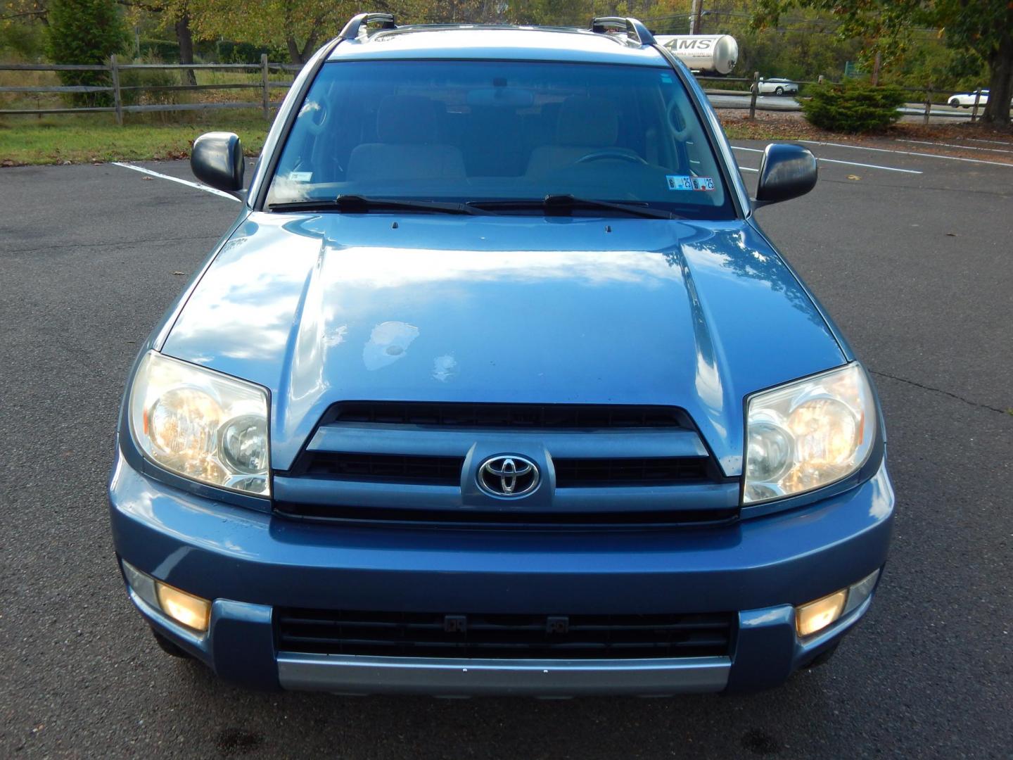 2004 Blue /Gray Cloth Toyota 4Runner Sport Edition 4WD (JTEBU14R340) with an 4.0L V6 DOHC 24V engine, Automatic transmission, located at 6528 Lower York Road, New Hope, PA, 18938, (215) 862-9555, 40.358707, -74.977882 - Here we have a 2004 Toyota 4 runner with a 4.0L V6 putting power to a 4x4 automatic transmission. Options include: gray cloth, A/C, heat, AM/FM/CD/TAPE radio, rear sliding glass, sunroof, cruise control, power windows/locks/mirrors, JBL speakers, tilt steering wheel, roof rack, running boards, tow h - Photo#8