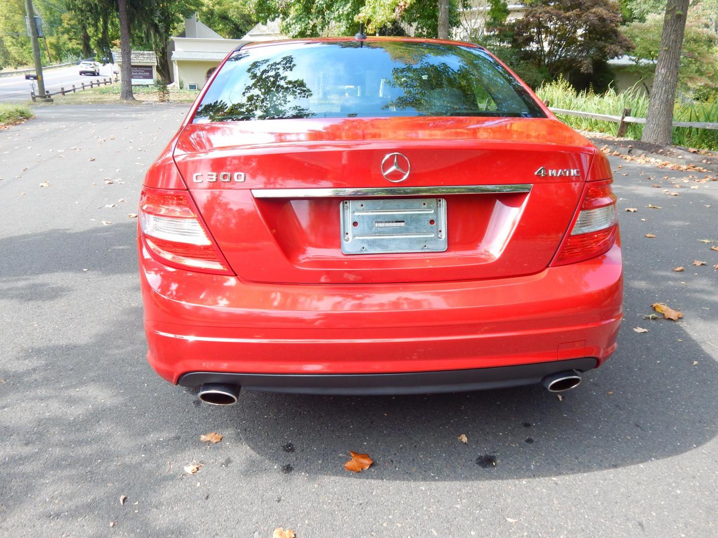 2010 RED /Black Leather Mercedes-Benz C-Class C300 4MATIC Sport Sedan (WDDGF8BB9AR) with an 3.0L V6 DOHC 24V engine, 7-Speed Automatic transmission, located at 6528 Lower York Road, New Hope, PA, 18938, (215) 862-9555, 40.358707, -74.977882 - Photo#8