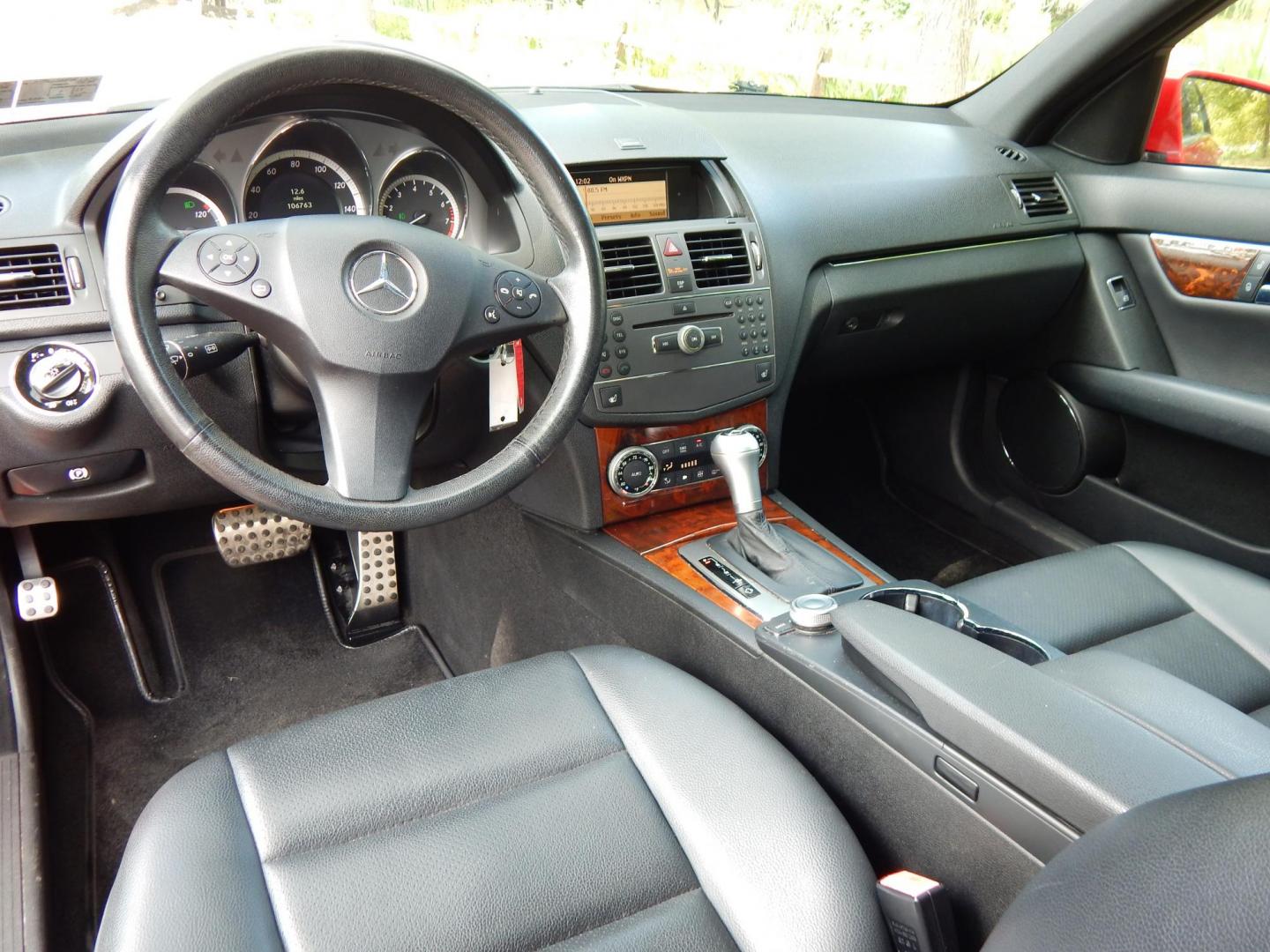 2010 RED /Black Leather Mercedes-Benz C-Class C300 4MATIC Sport Sedan (WDDGF8BB9AR) with an 3.0L V6 DOHC 24V engine, 7-Speed Automatic transmission, located at 6528 Lower York Road, New Hope, PA, 18938, (215) 862-9555, 40.358707, -74.977882 - Photo#11