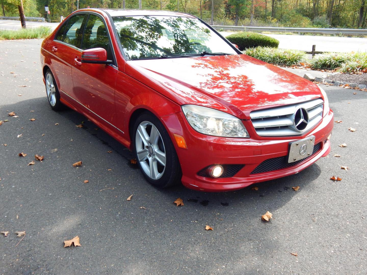 2010 RED /Black Leather Mercedes-Benz C-Class C300 4MATIC Sport Sedan (WDDGF8BB9AR) with an 3.0L V6 DOHC 24V engine, 7-Speed Automatic transmission, located at 6528 Lower York Road, New Hope, PA, 18938, (215) 862-9555, 40.358707, -74.977882 - Photo#3