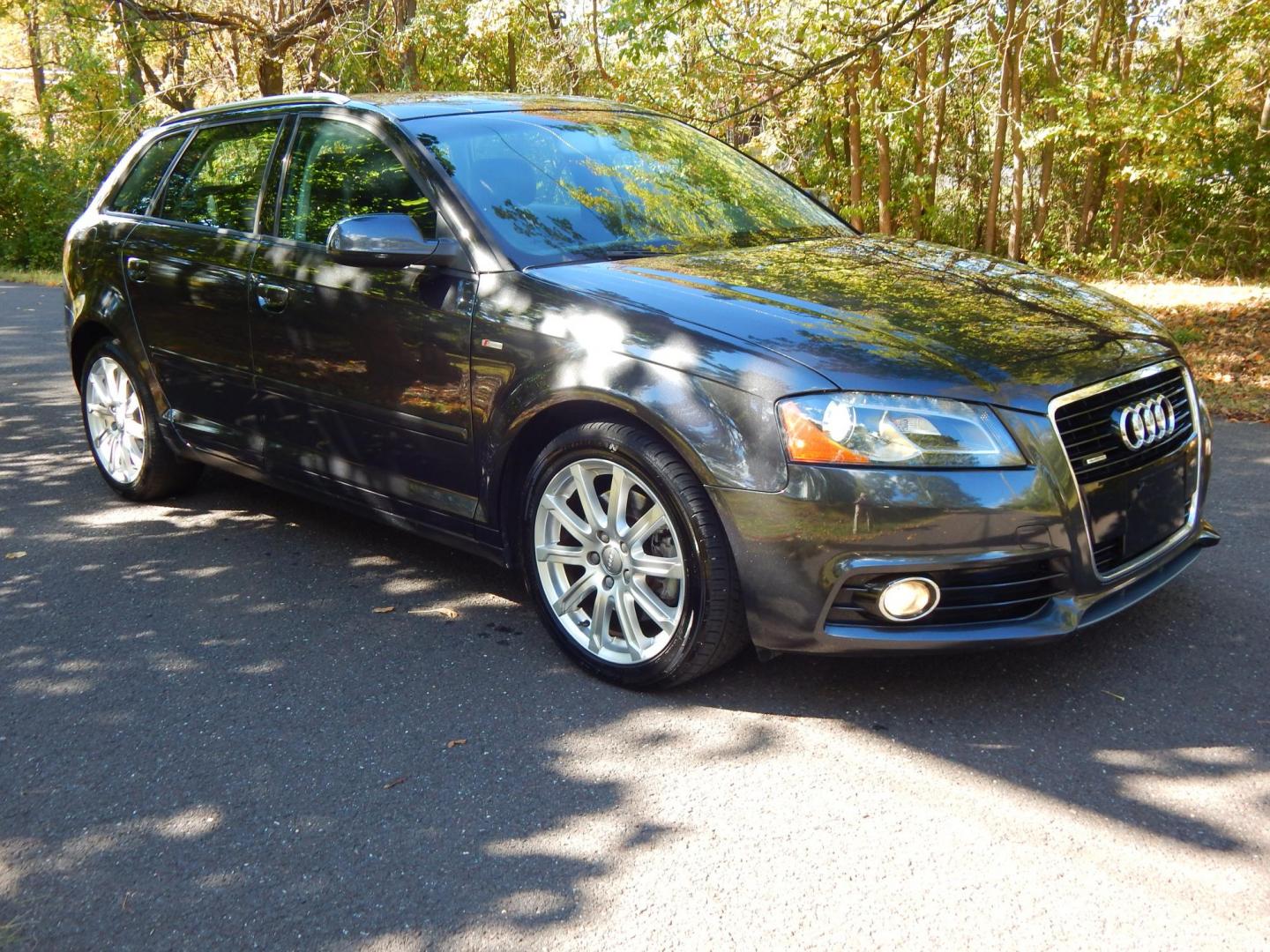 2011 Gray /Black Leather Audi A3 Premium Plus S-Line 2.0T quattro Tiptronic (WAUMFAFM3BA) with an 2.0L L4 DOHC 16V TURBO engine, Automatic transmission, located at 6528 Lower York Road, New Hope, PA, 18938, (215) 862-9555, 40.358707, -74.977882 - Here we have a 2011 Audi A3 hatchback with a 2.0L 4 cylinder turbo engine putting power to all four wheels via a smooth shifting automatic transmission. Options include: black leather, power drivers seat, sunroof, dual climate controls, heated front seats, AM/FM/MEDIA radio, navigation, Bose sound s - Photo#0