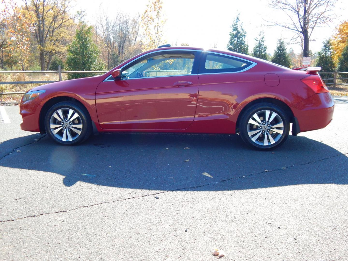 2012 RED /Tan Cloth Honda Accord EX Coupe (1HGCS1A79CA) with an 2.4L L4 DOHC 16V engine, 5-Speed Manual transmission, located at 6528 Lower York Road, New Hope, PA, 18938, (215) 862-9555, 40.358707, -74.977882 - Here we have a 2012 Honda Accord Coupe with a 2.4L 4 cylinder engine putting power to the front wheels via a smooth shifting 5 speed manual transmission. Options include: tan cloth, AC, heat, sunroof, AM/FM/CD/AUX radio, cruise control, tilt steering wheel, power windows, power locks, power mirrors, - Photo#3