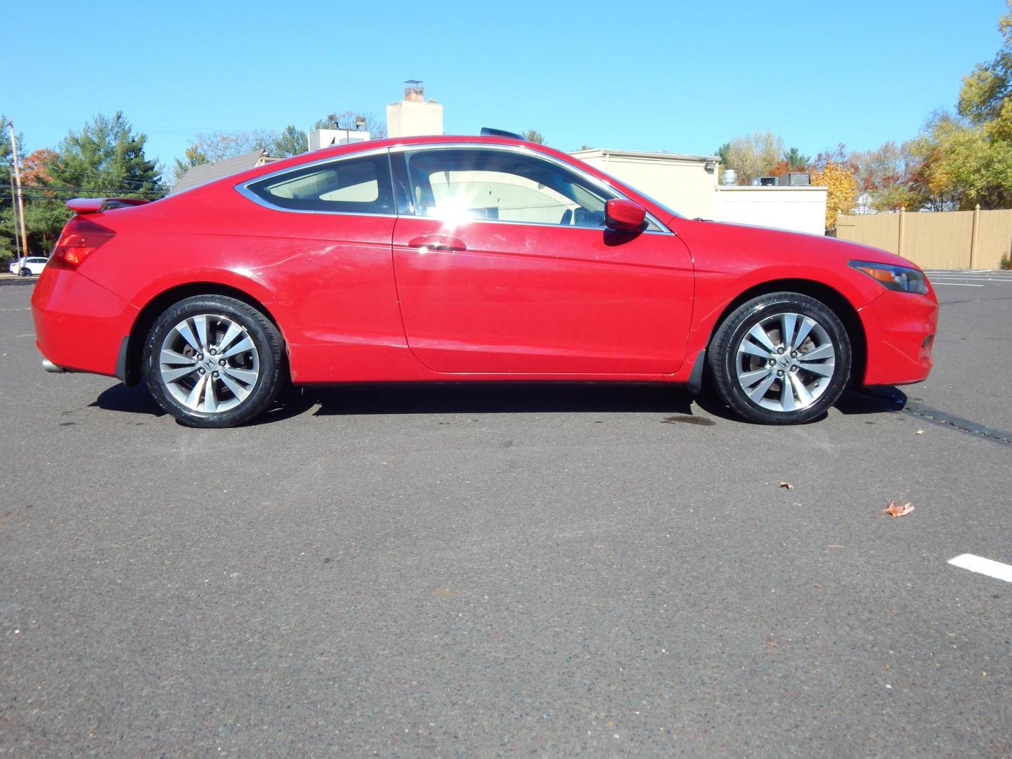 2012 RED /Tan Cloth Honda Accord EX Coupe (1HGCS1A79CA) with an 2.4L L4 DOHC 16V engine, 5-Speed Manual transmission, located at 6528 Lower York Road, New Hope, PA, 18938, (215) 862-9555, 40.358707, -74.977882 - Here we have a 2012 Honda Accord Coupe with a 2.4L 4 cylinder engine putting power to the front wheels via a smooth shifting 5 speed manual transmission. Options include: tan cloth, AC, heat, sunroof, AM/FM/CD/AUX radio, cruise control, tilt steering wheel, power windows, power locks, power mirrors, - Photo#1