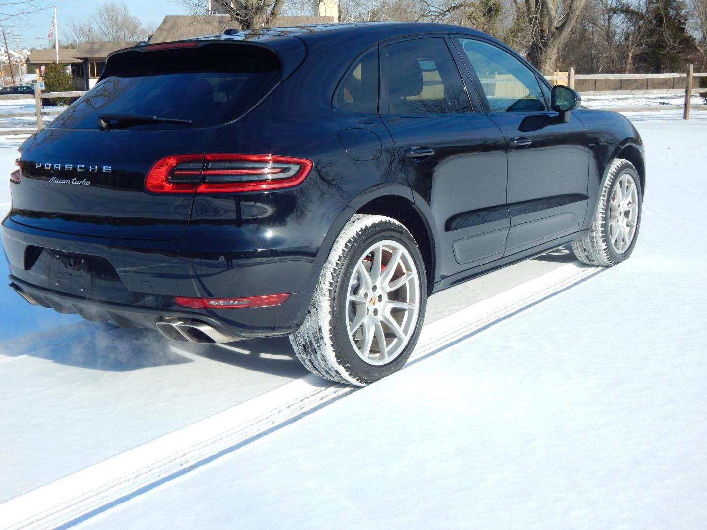 2016 Black /Black Leather Porsche Macan Turbo (WP1AF2A54GL) with an 3.6L V6 DOHC 24V TWIN-TURBO engine, 7A transmission, located at 6528 Lower York Road, New Hope, PA, 18938, (215) 862-9555, 40.358707, -74.977882 - Here we have a beautiful running and driving Porsche Macon Turbo with brand new brake pads and rotors. This Macon Turbo has a 3.6L V6 Turbo engine putting power to all four wheels via a smooth and fast shifting automatic transmission. Options include: black leather with carbon fiber trim, dual power - Photo#2