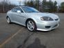 2005 Silver /Black Hyundai Tiburon SE (KMHHN65F45U) with an 2.7L V6 DOHC 24V engine, 6 Speed Manual transmission, located at 6528 Lower York Road, New Hope, PA, 18938, (215) 862-9555, 40.358707, -74.977882 - Here we have a Hyundai Tiburon with a 2.7L V6 putting power to the front wheels via a smooth shifting manual transmission. Options include: black leather with red insert seats, heat and A/C, JVC head unit, power windows/locks/mirrors, sunroof, cruise control, tilt steering wheel, IB. FT/MPG/Volt gau - Photo#5