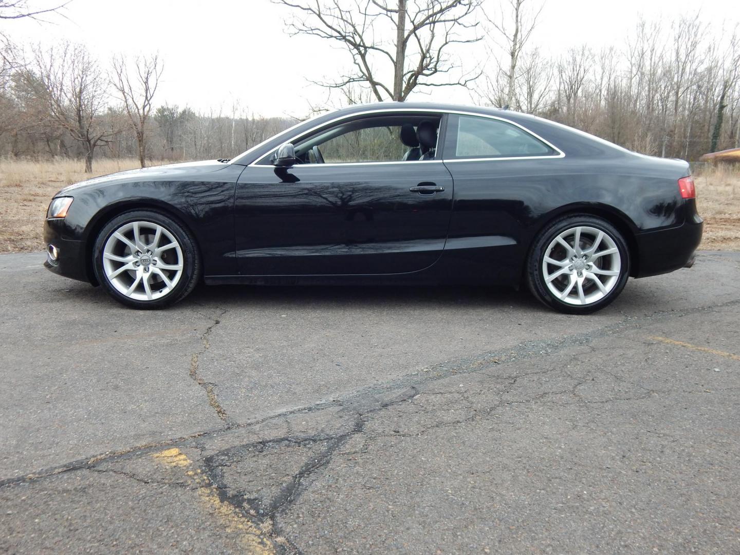 2010 Black /Black Leather Audi A5 Coupe 2.0T quattro Tiptronic (WAUCFAFR9AA) with an 2.0L L4 DOHC 16V TURBO engine, 6-Speed Automatic transmission, located at 6528 Lower York Road, New Hope, PA, 18938, (215) 862-9555, 40.358707, -74.977882 - Here we have a very clean, one owner, Audi A5 with a 2.0L 4 cylinder turbo putting power to all four wheels via a smooth shifting automatic transmission. Options include: black leather, dual power seats, AM/FM/CD/SAT/AUX radio, cruise control, moonroof, tilt steering wheel, power windows/locks/mirro - Photo#1