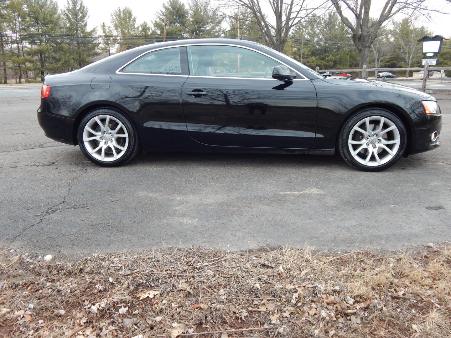 2010 Black /Black Leather Audi A5 Coupe 2.0T quattro Tiptronic (WAUCFAFR9AA) with an 2.0L L4 DOHC 16V TURBO engine, 6-Speed Automatic transmission, located at 6528 Lower York Road, New Hope, PA, 18938, (215) 862-9555, 40.358707, -74.977882 - Here we have a very clean, one owner, Audi A5 with a 2.0L 4 cylinder turbo putting power to all four wheels via a smooth shifting automatic transmission. Options include: black leather, dual power seats, AM/FM/CD/SAT/AUX radio, cruise control, moonroof, tilt steering wheel, power windows/locks/mirro - Photo#4